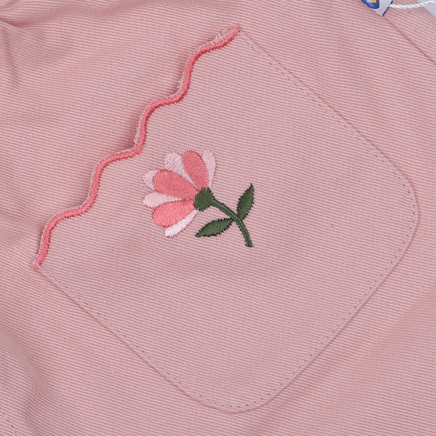 Quần thời trang KidsPlaza 2 túi thêu hoa HN23D (Hồng) 1