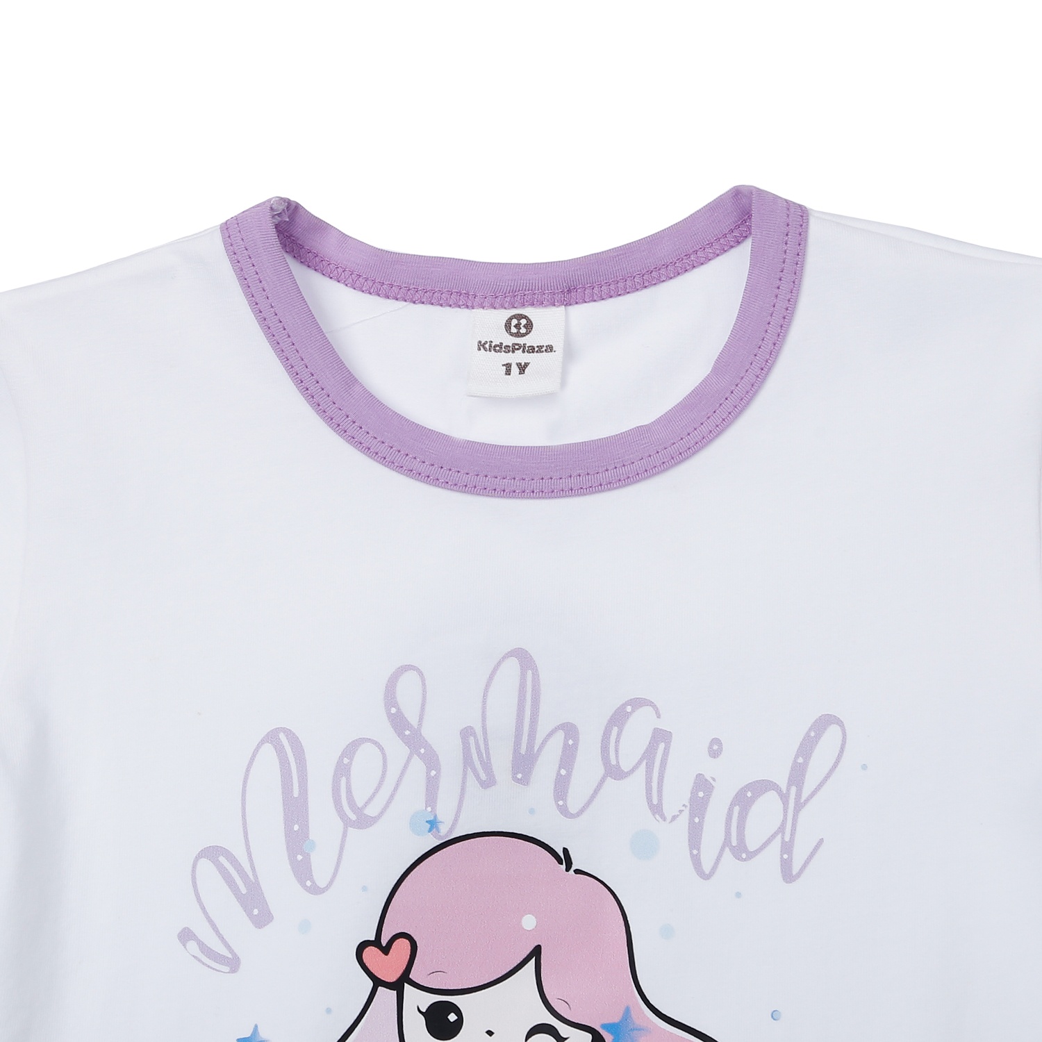 Áo cộc tay bé gái KidsPlaza cổ tròn in Elsa M23H