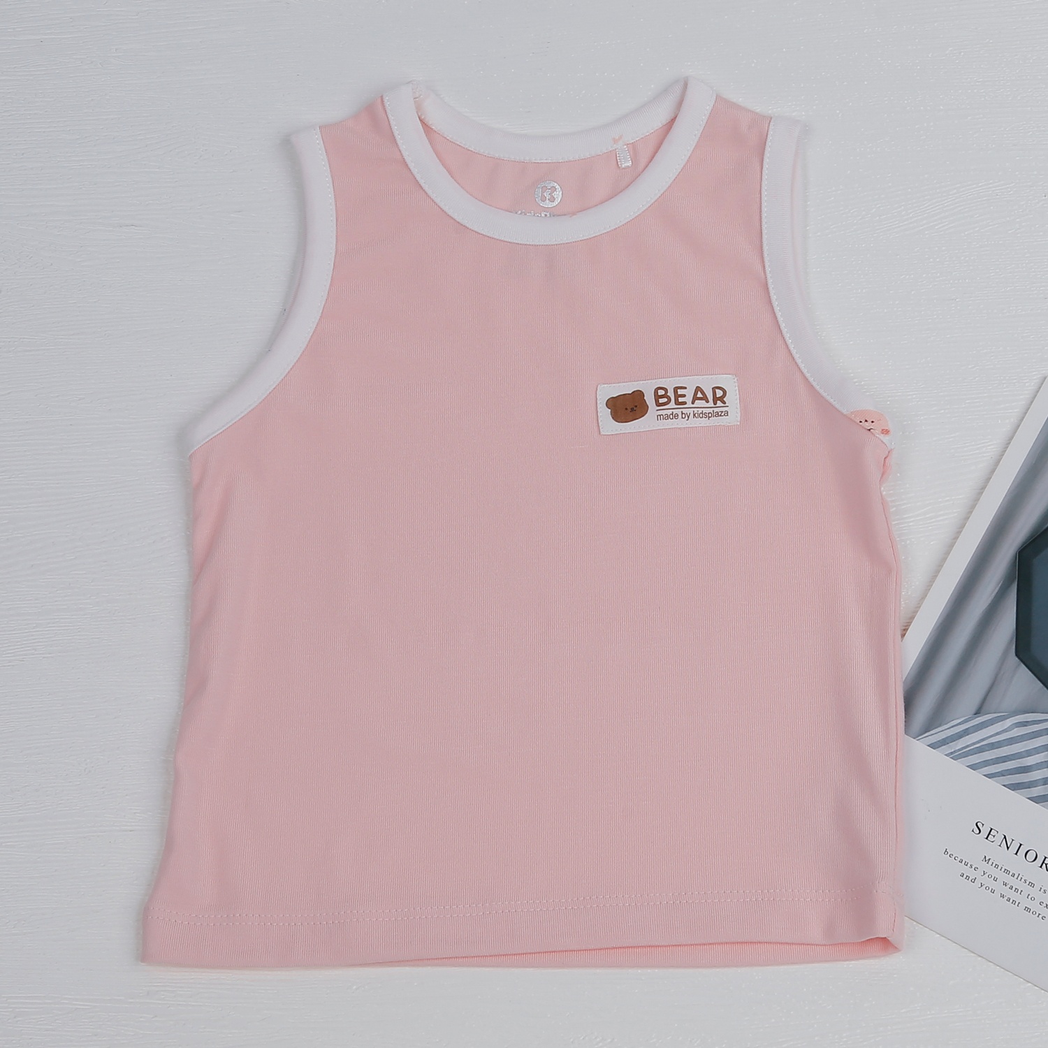 Bộ quần áo ba lỗ bé gái Otis KidsPlaza ND23H (Hồng) hình 2