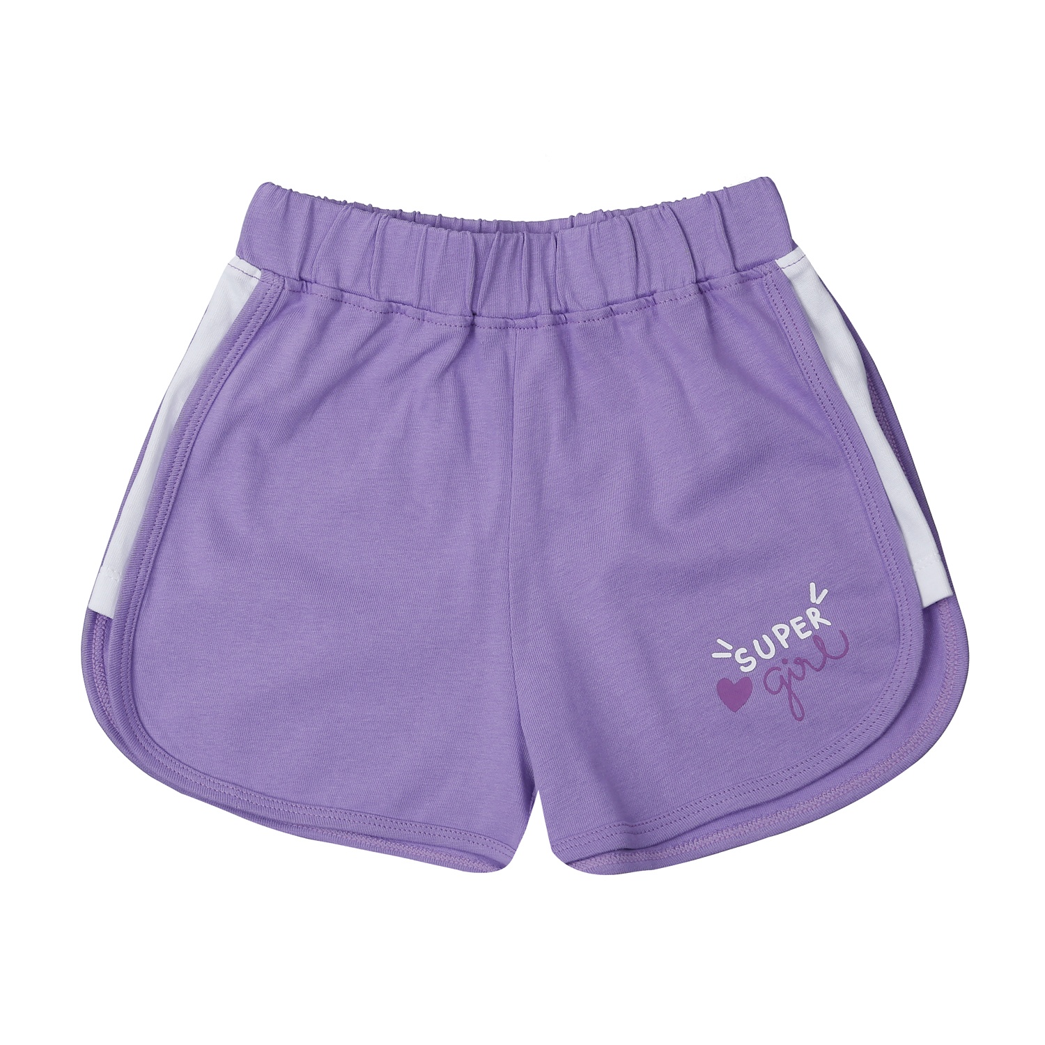 Bộ quần áo cộc tay bé gái KidsPlaza in số 10 HN23H (Tím) hình 4