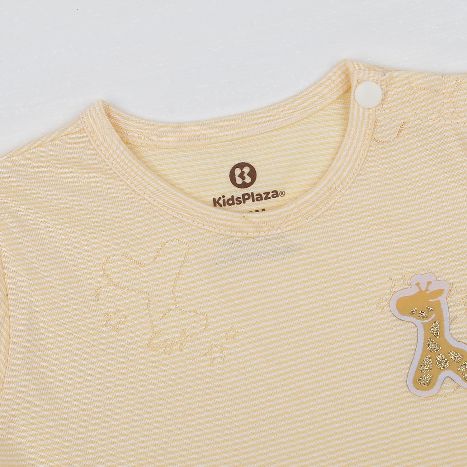 Bộ quần áo cộc tay cài vai in hươu vàng KidsPlaza HN23H  hình 2