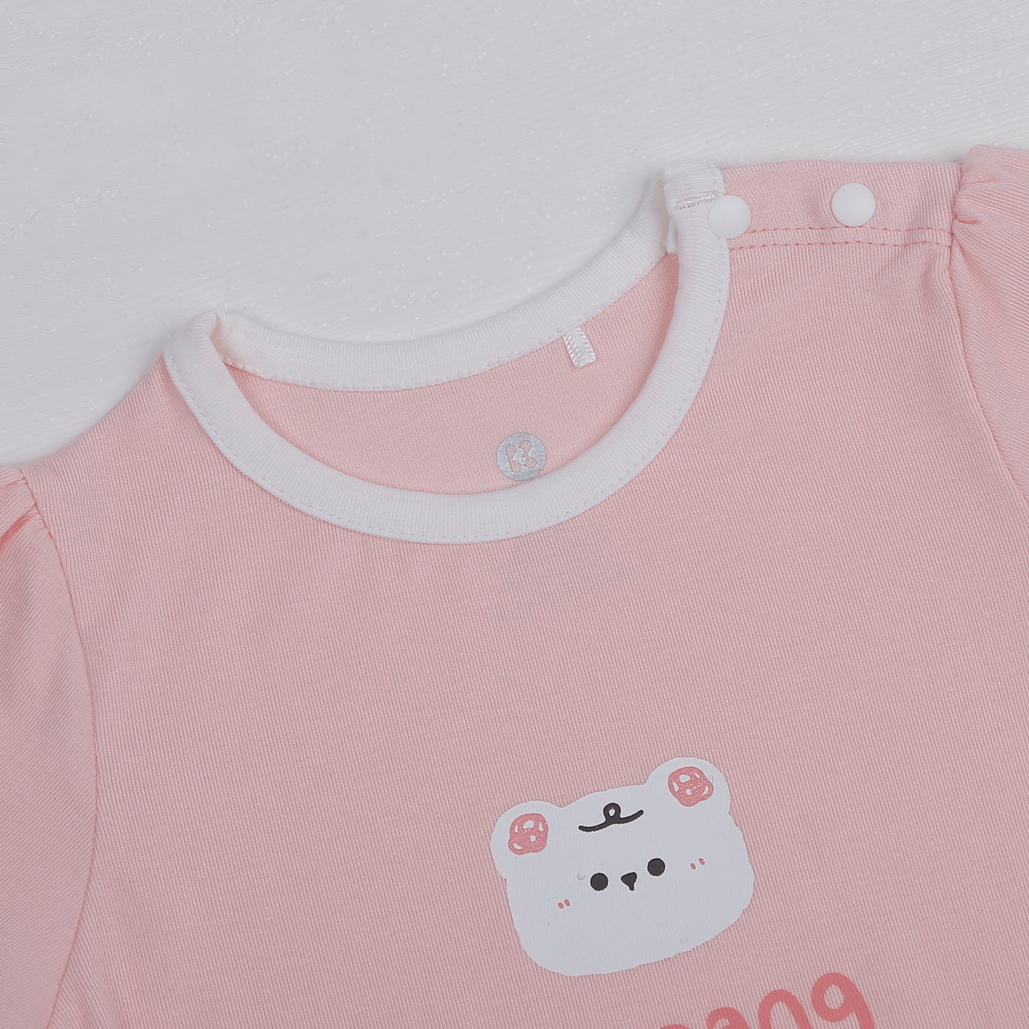 Bộ quần áo cộc tay cài vai KidsPlaza Otis gấu ND23H hình 4