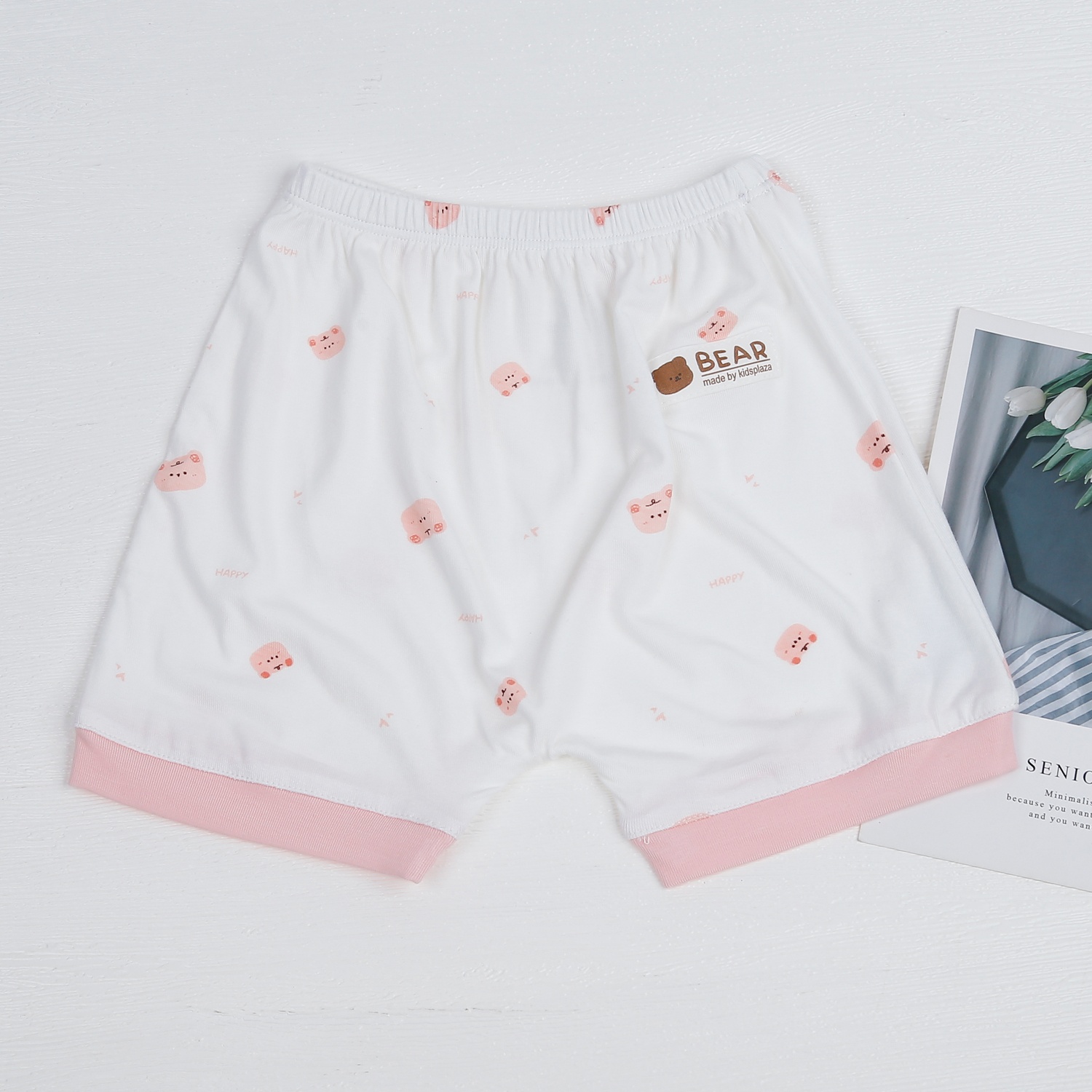 Bộ quần áo cộc tay cài vai KidsPlaza Otis gấu ND23H hình 5