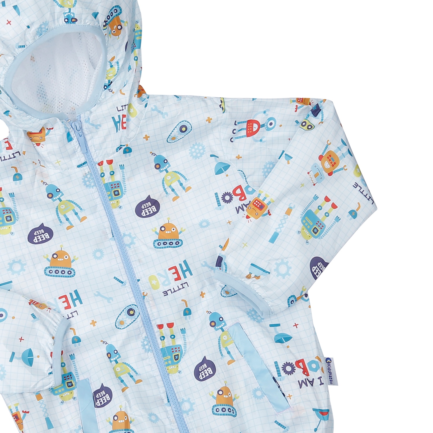 Áo gió bé trai KidsPlaza in robot M23T (Trắng) hình 2