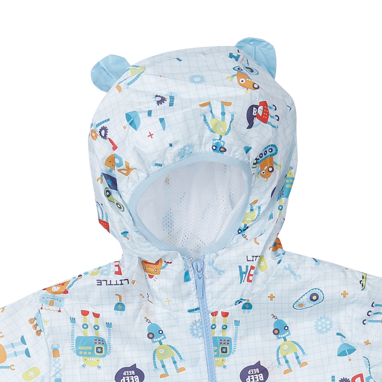 Áo gió bé trai KidsPlaza in robot M23T (Trắng) hình 3