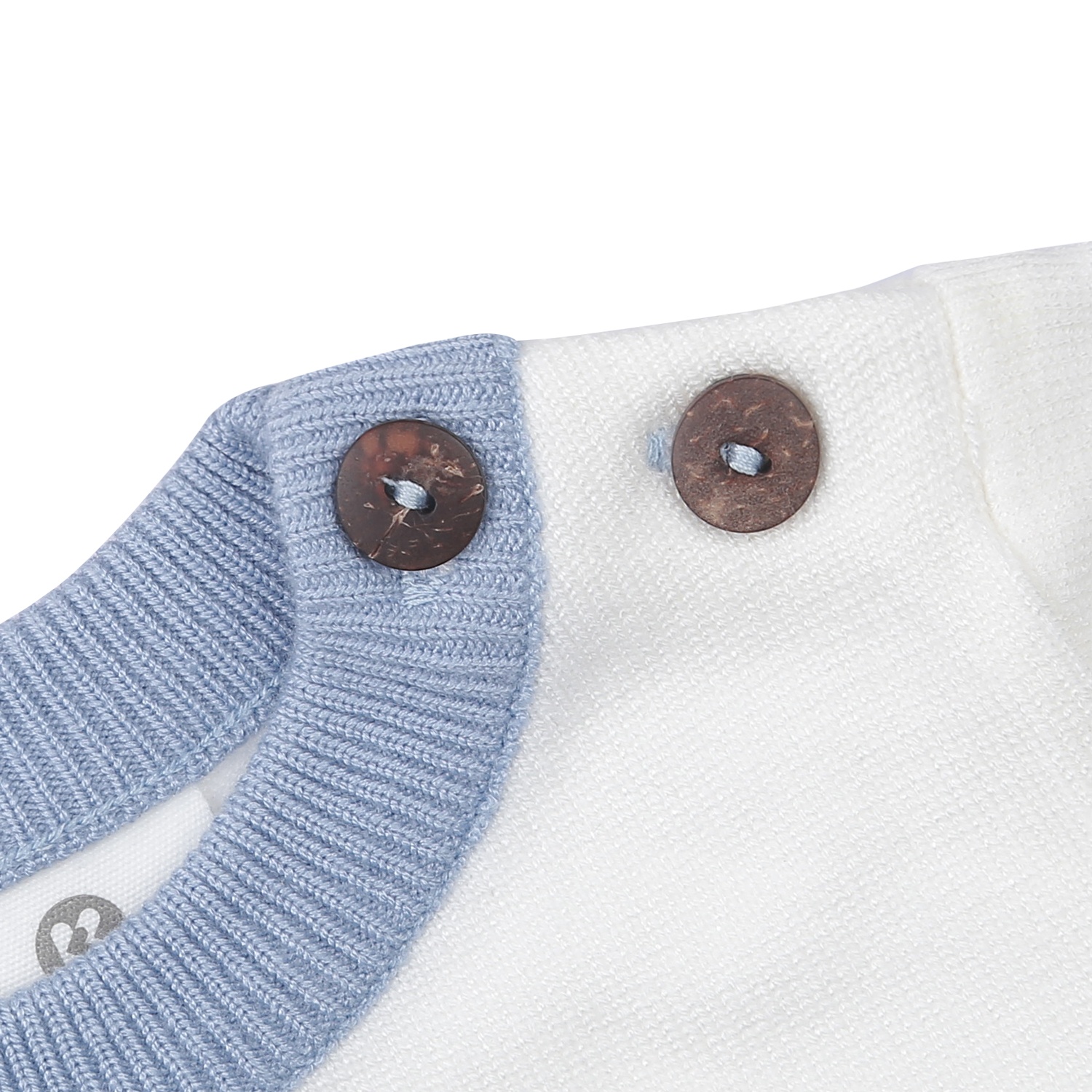 Áo len bé trai cài vai KidsPlaza HQ ND23D (Xanh)