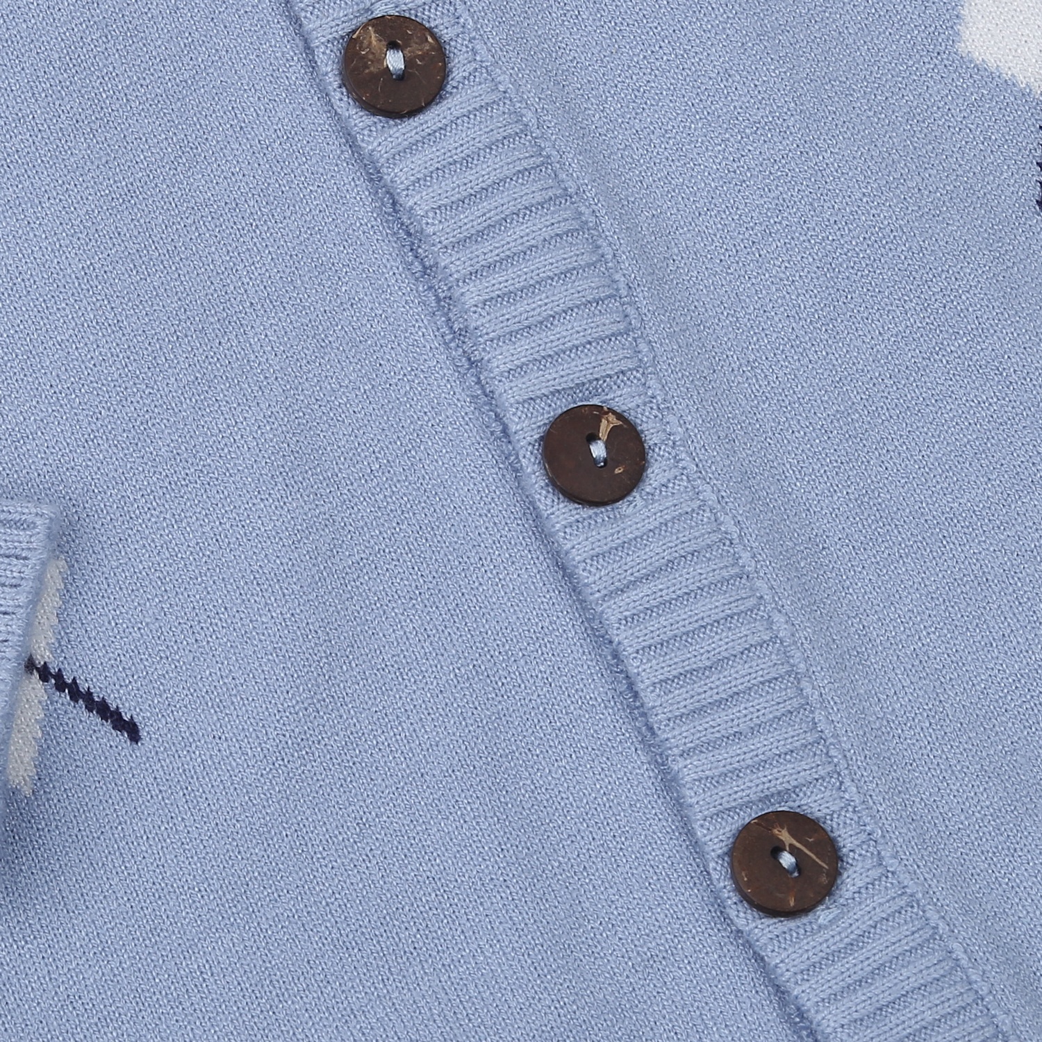 Áo len cài giữa bé trai KidsPlaza HQ ND23D (Xanh)