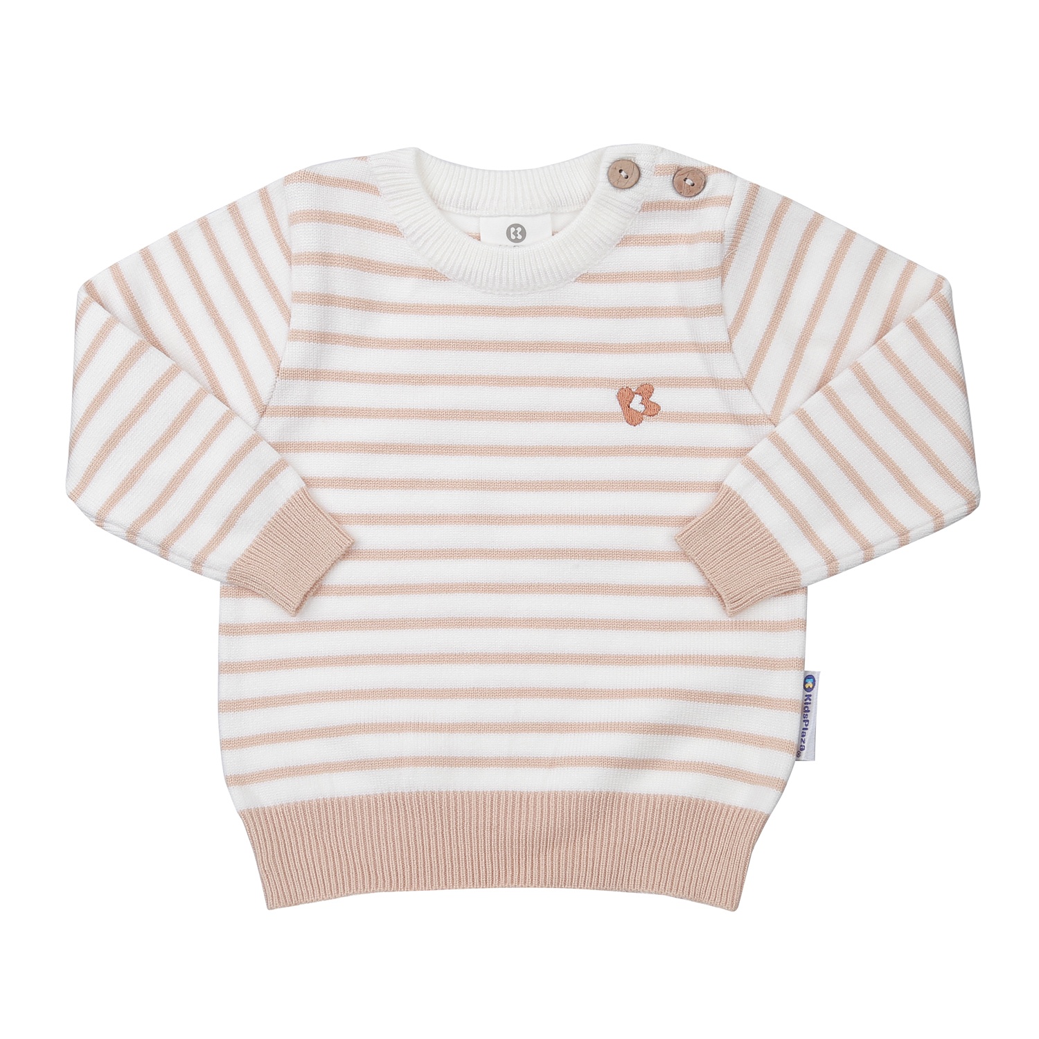 Áo len cài vai bé trai KidsPlaza ND23D (Kẻ Nâu) hình 1