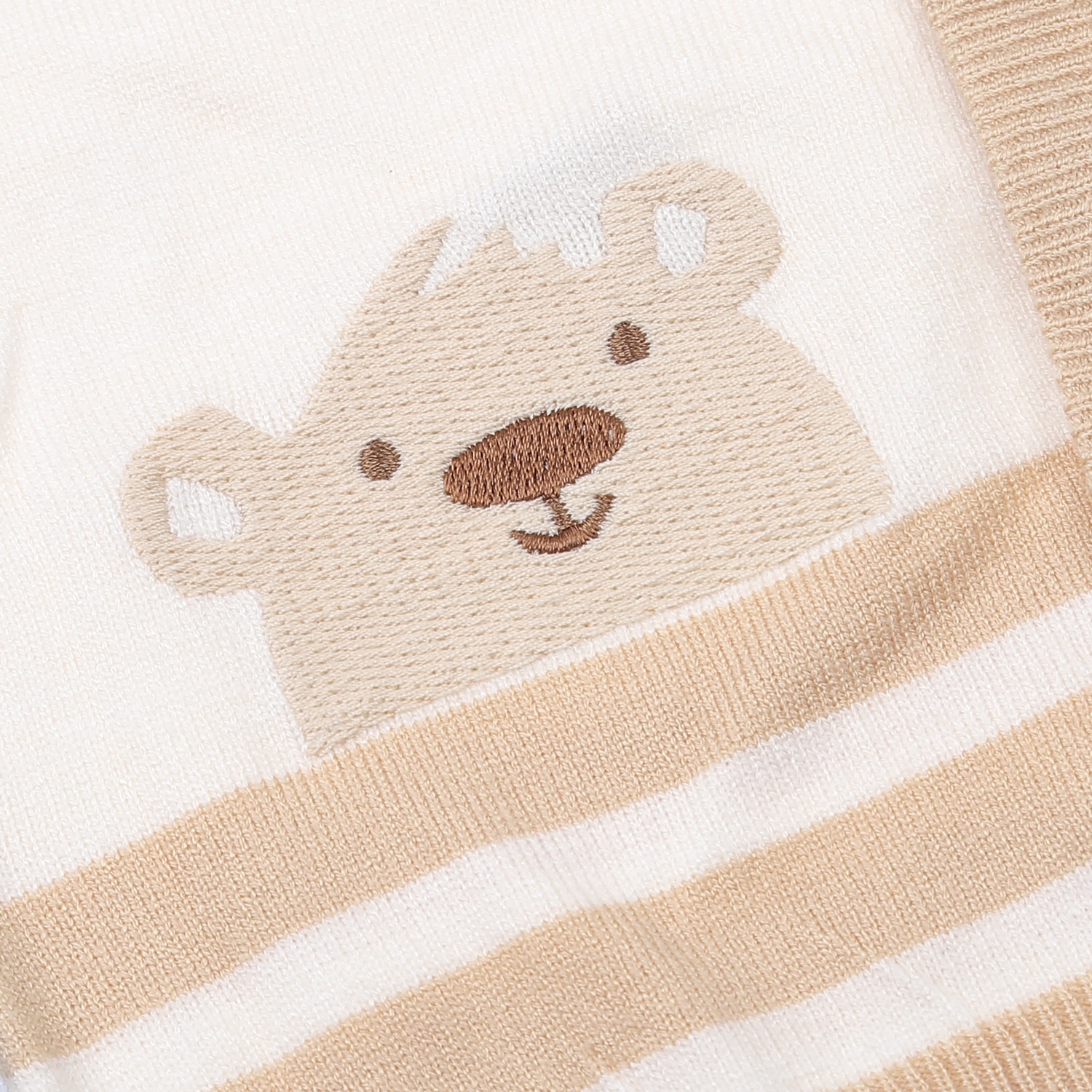 Áo len gile bé trai KidsPlaza họa tiết gấu ND23D (Be) hình 4