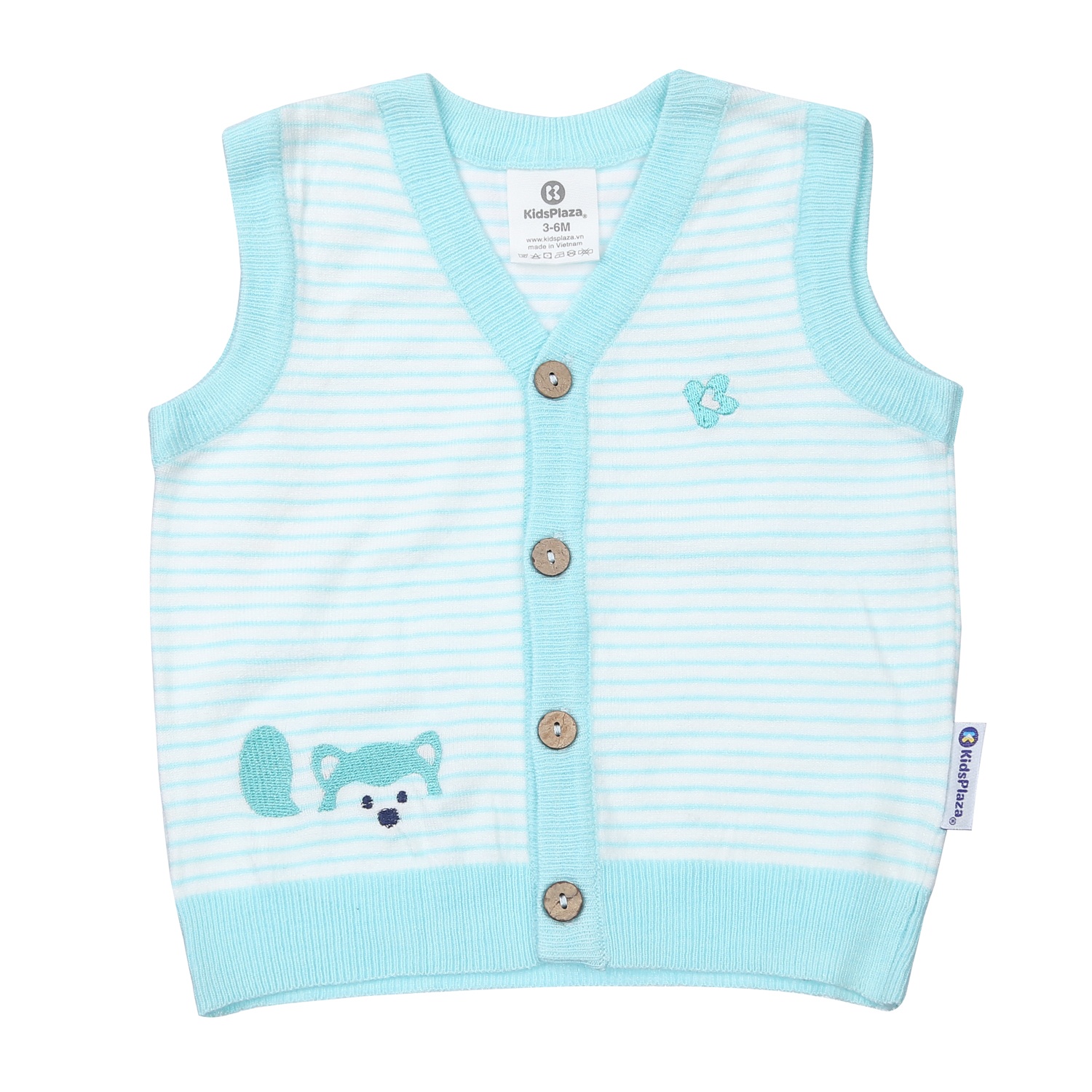 Áo len gile bé trai KidsPlaza ND23D (Xanh) hình 1