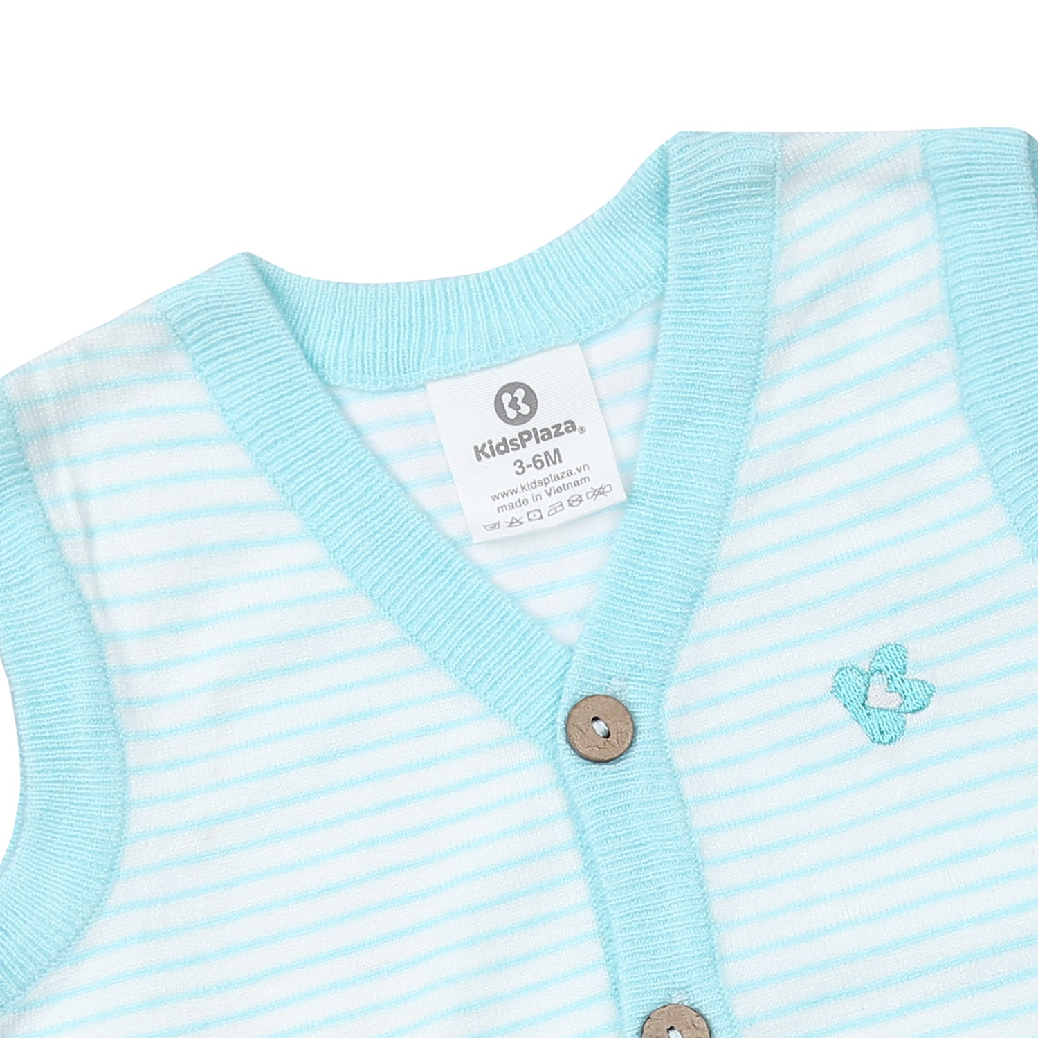 Áo len gile bé trai KidsPlaza ND23D (Xanh) hình 2