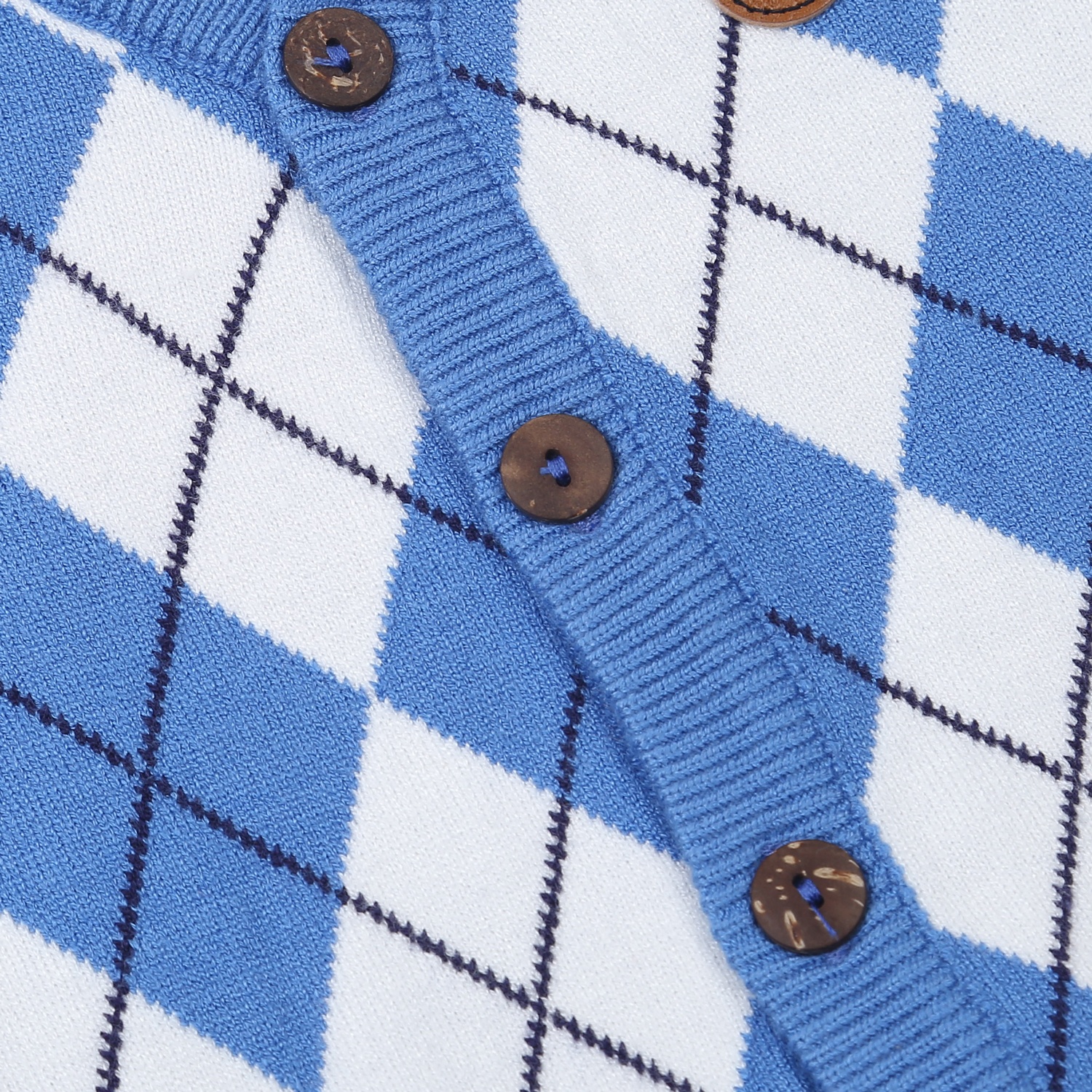 Áo len gile bé trai KidsPlaza ND23D (Xanh trám) hình 4