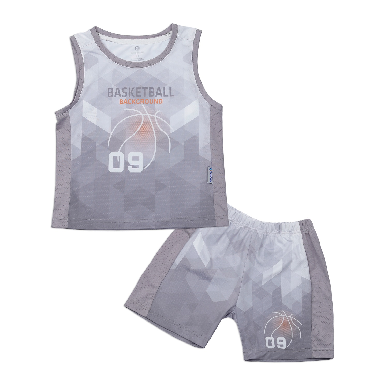 Bộ quần áo ba lỗ bé trai KidsPlaza Active 09 TT23H (Xám) hình 1