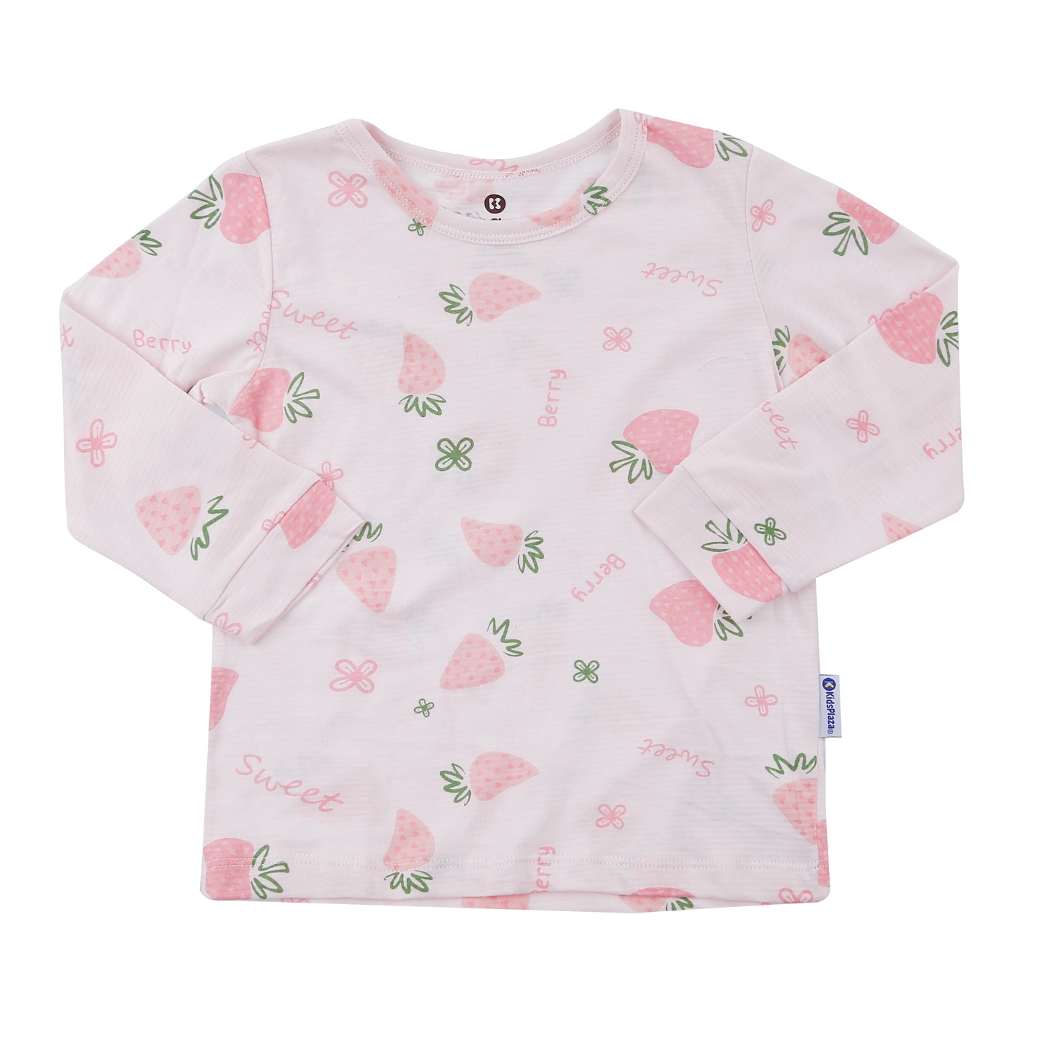 Bộ quần áo dài tay bé gái KidsPlaza in dâu M23T (Hồng) hình 2