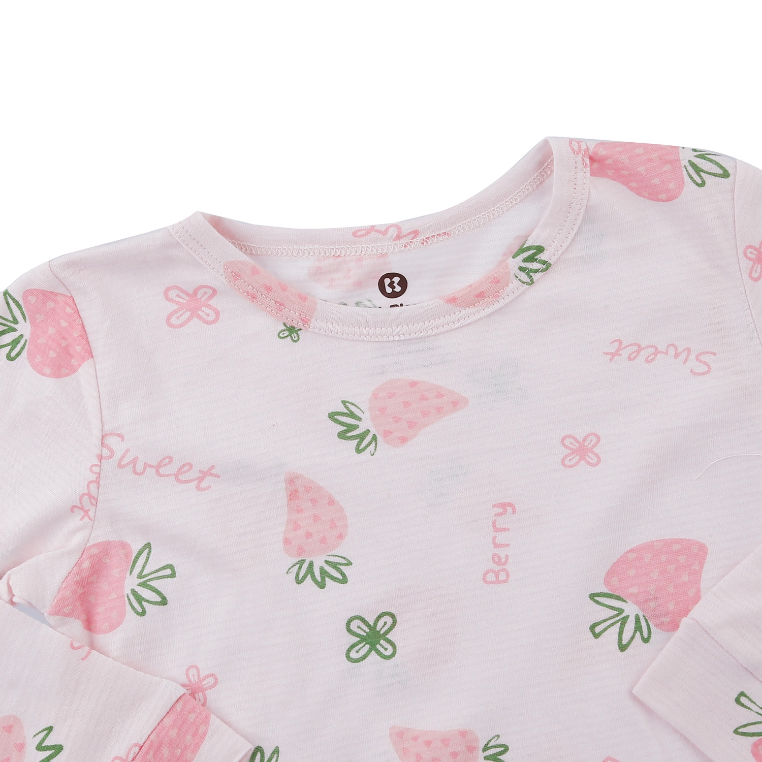 Bộ quần áo dài tay bé gái KidsPlaza in dâu M23T (Hồng) hình 3