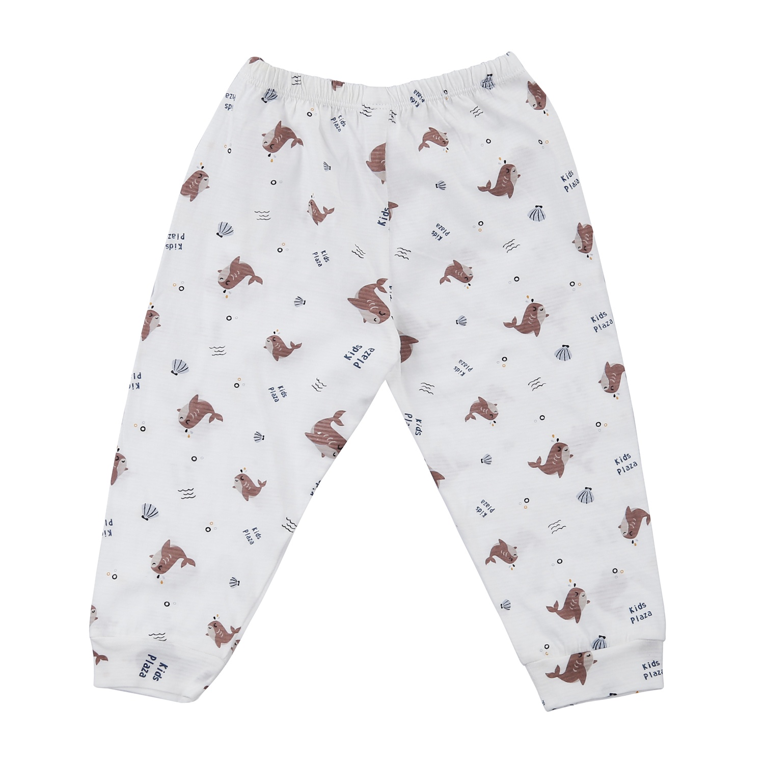 Bộ quần áo dài tay bé trai KidsPlaza in cá heo M23T (Trắng) hình 5