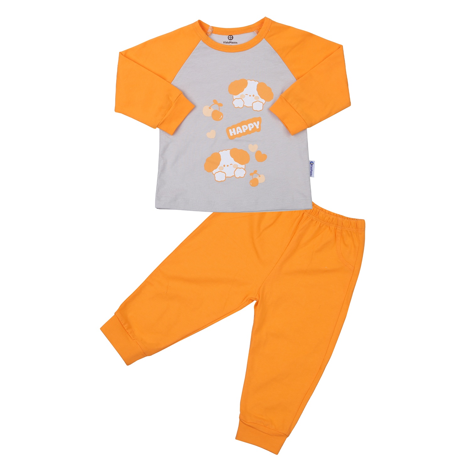 Bộ quần áo dài tay bé trai KidsPlaza in happy M23T