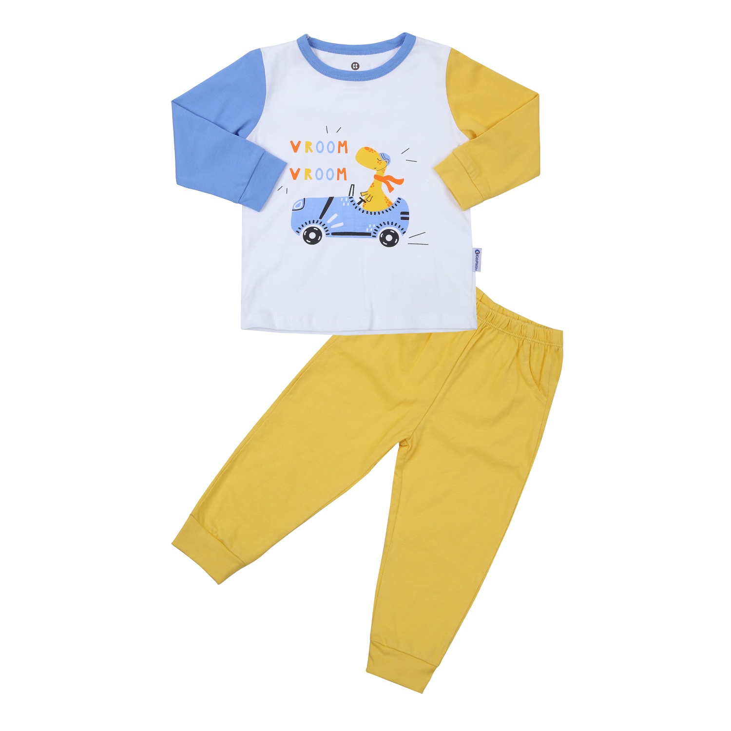 Bộ quần áo dài tay bé trai KidsPlaza in khủng long M23T (Nhiều màu)