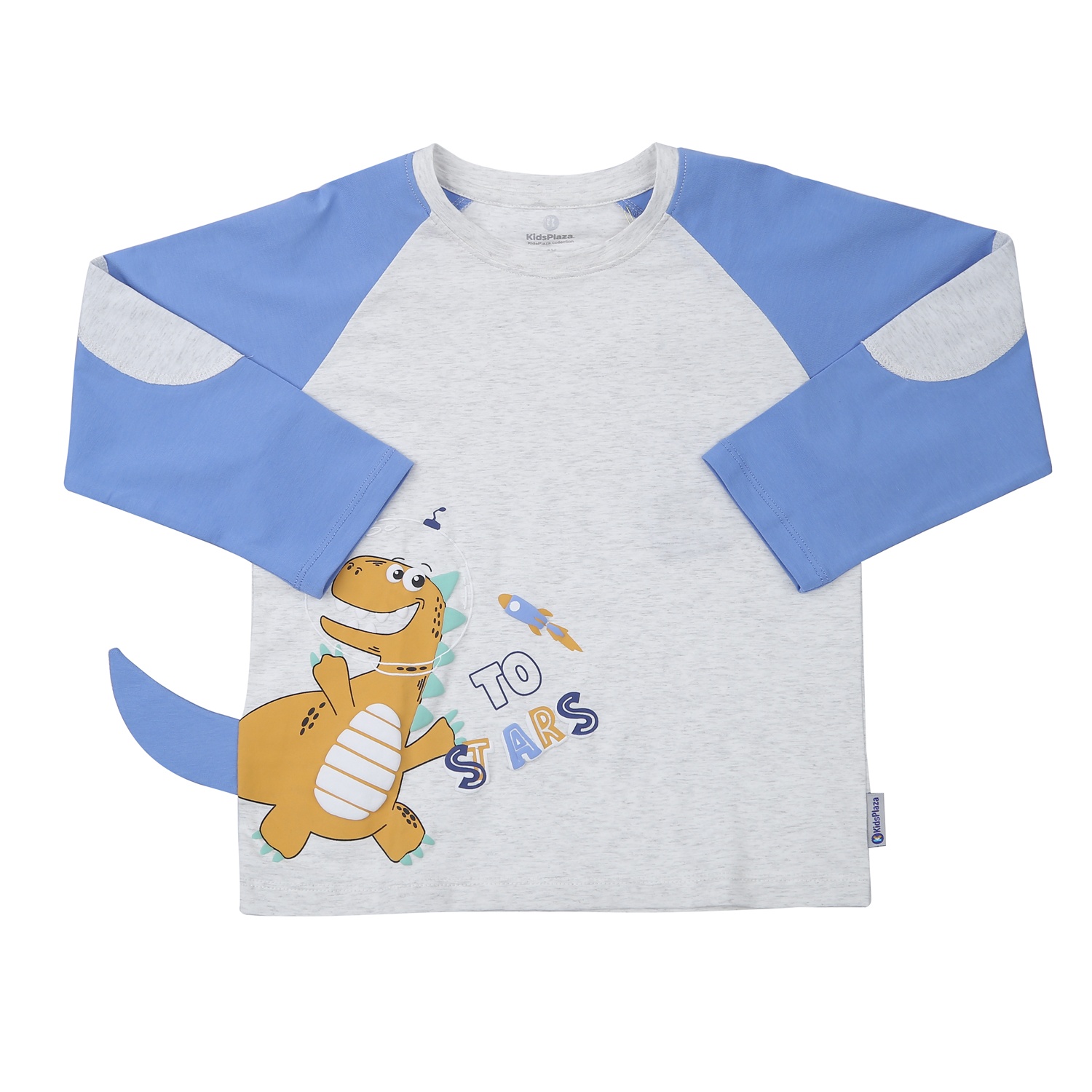 Bộ quần áo dài tay bé trai KidsPlaza in khủng long TT23T (Xanh biển) hình 2