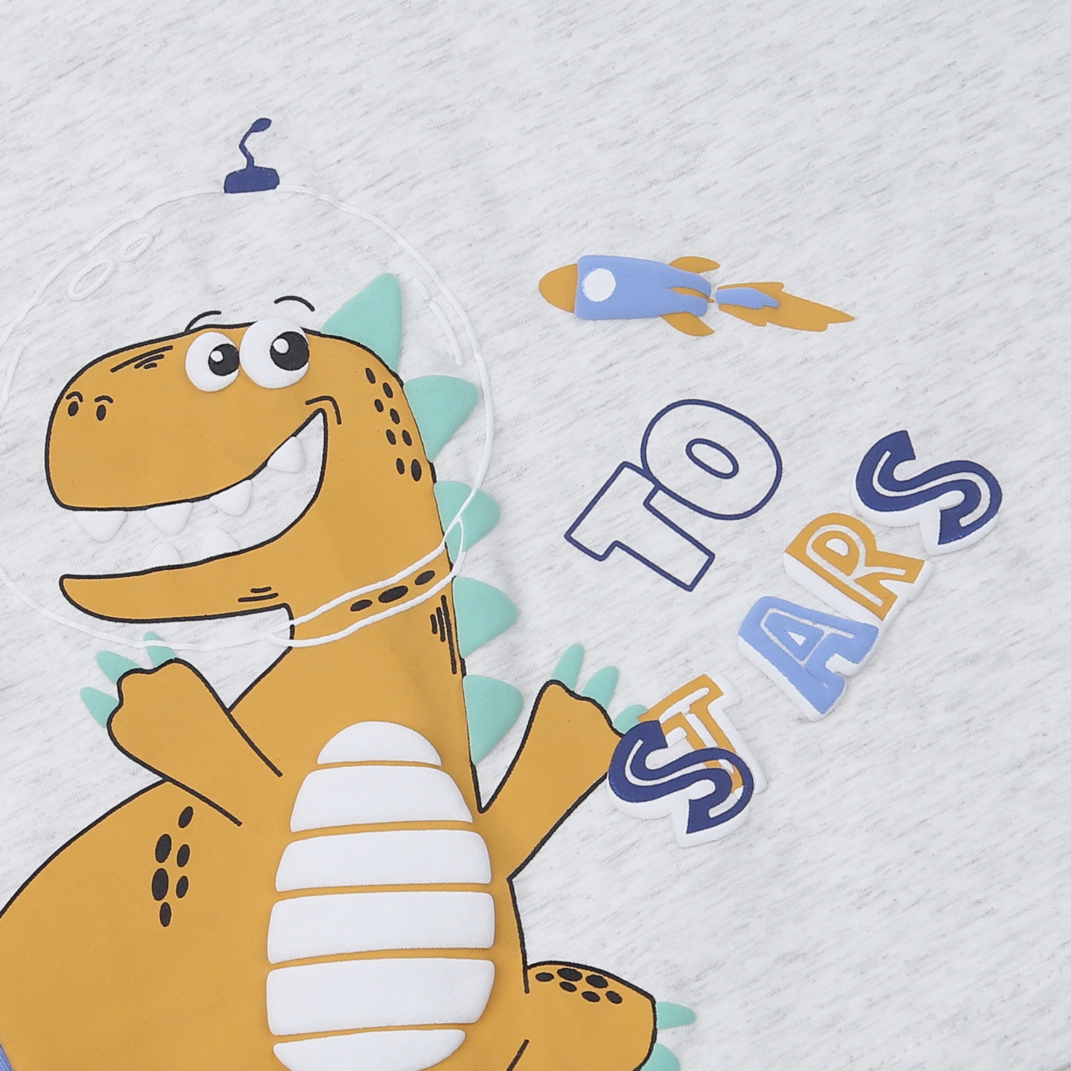 Bộ quần áo dài tay bé trai KidsPlaza in khủng long TT23T (Xanh biển) hình 4