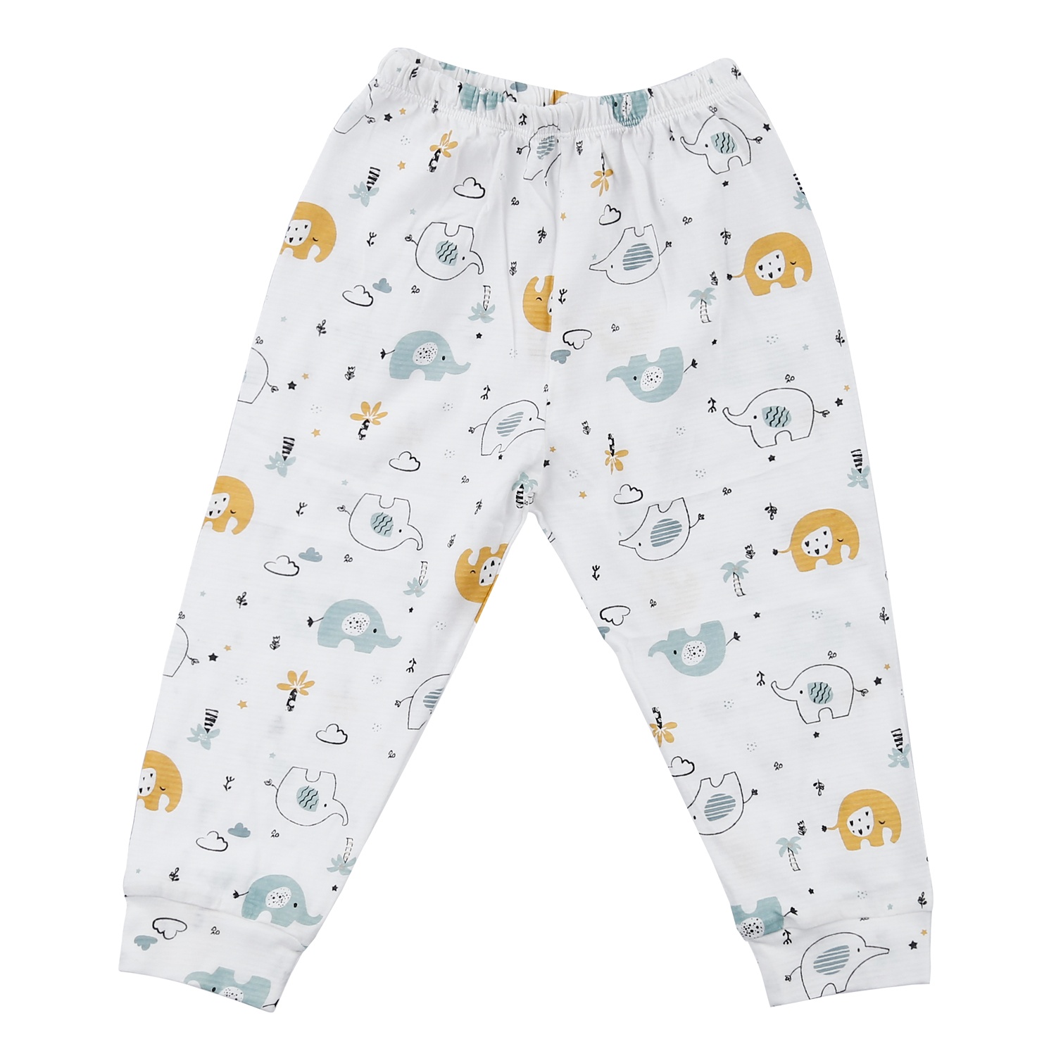 Bộ quần áo dài tay bé trai KidsPlaza in voi M23T (Trắng) hình 5