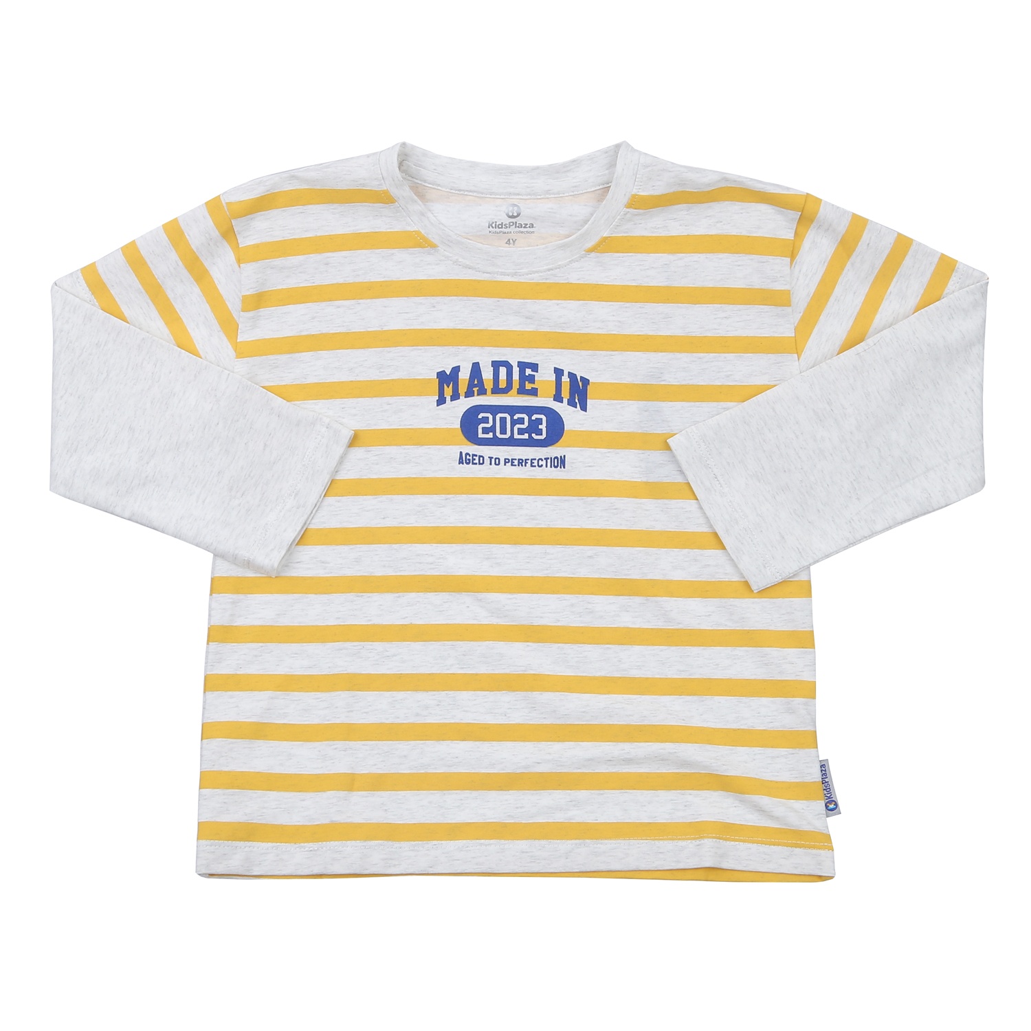 Bộ quần áo dài tay da cá bé trai KidsPlaza TT23T (Vàng kẻ)