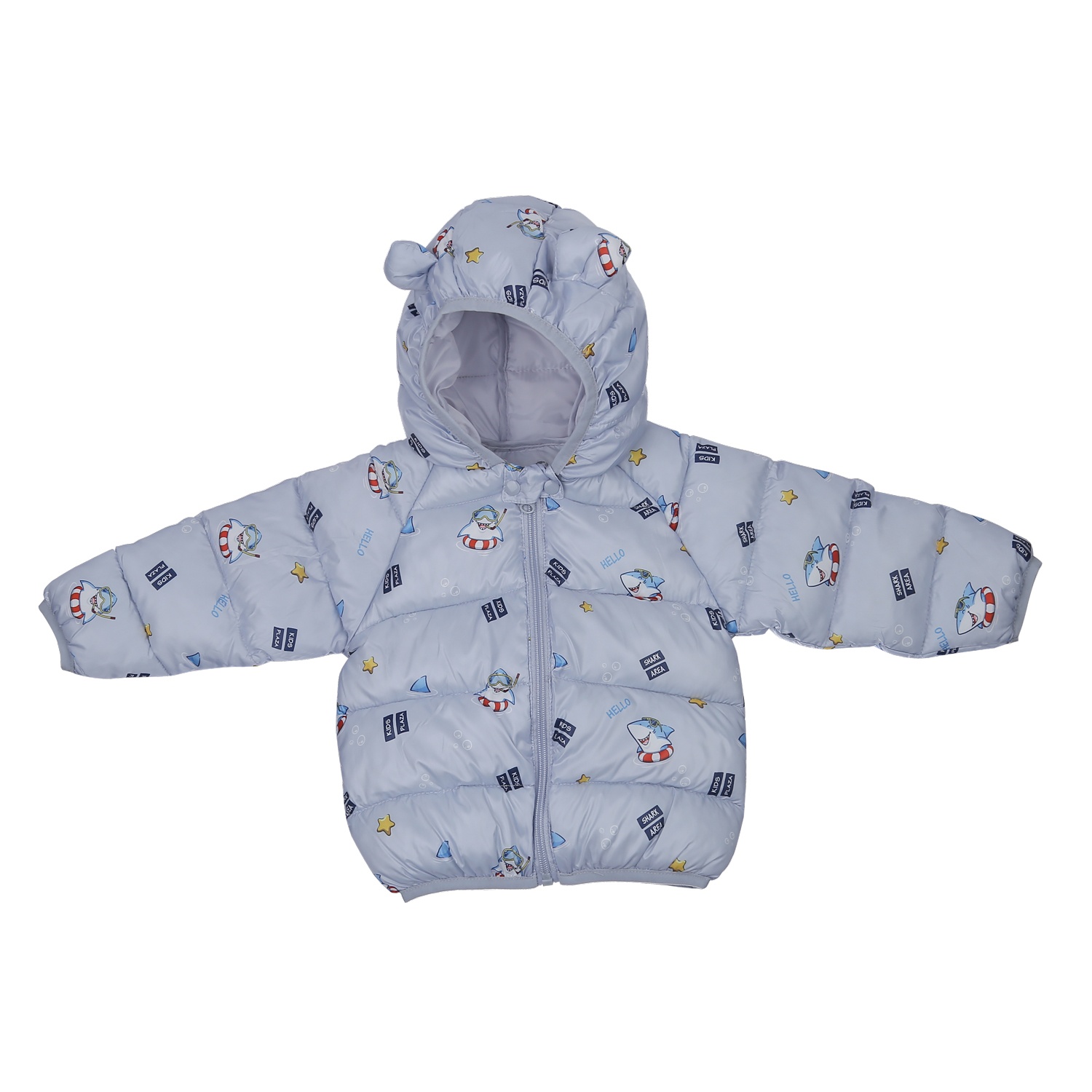 Áo khoác bé trai KidsPlaza in cá mập (Xám) hình 1