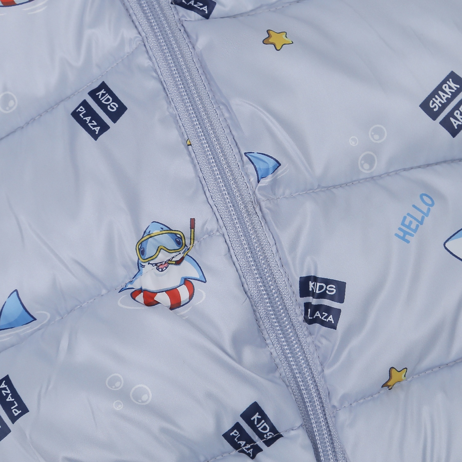 Áo khoác bé trai KidsPlaza in cá mập (Xám) hình 3