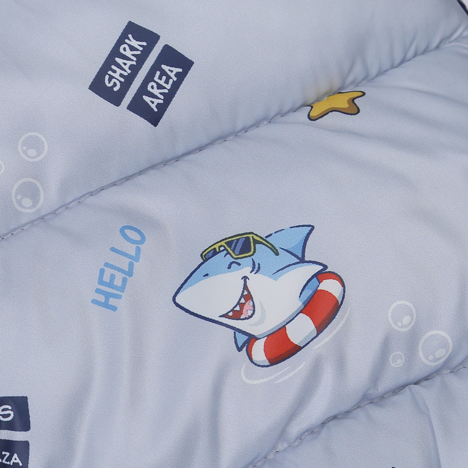 Áo khoác bé trai KidsPlaza in cá mập (Xám) hình 4