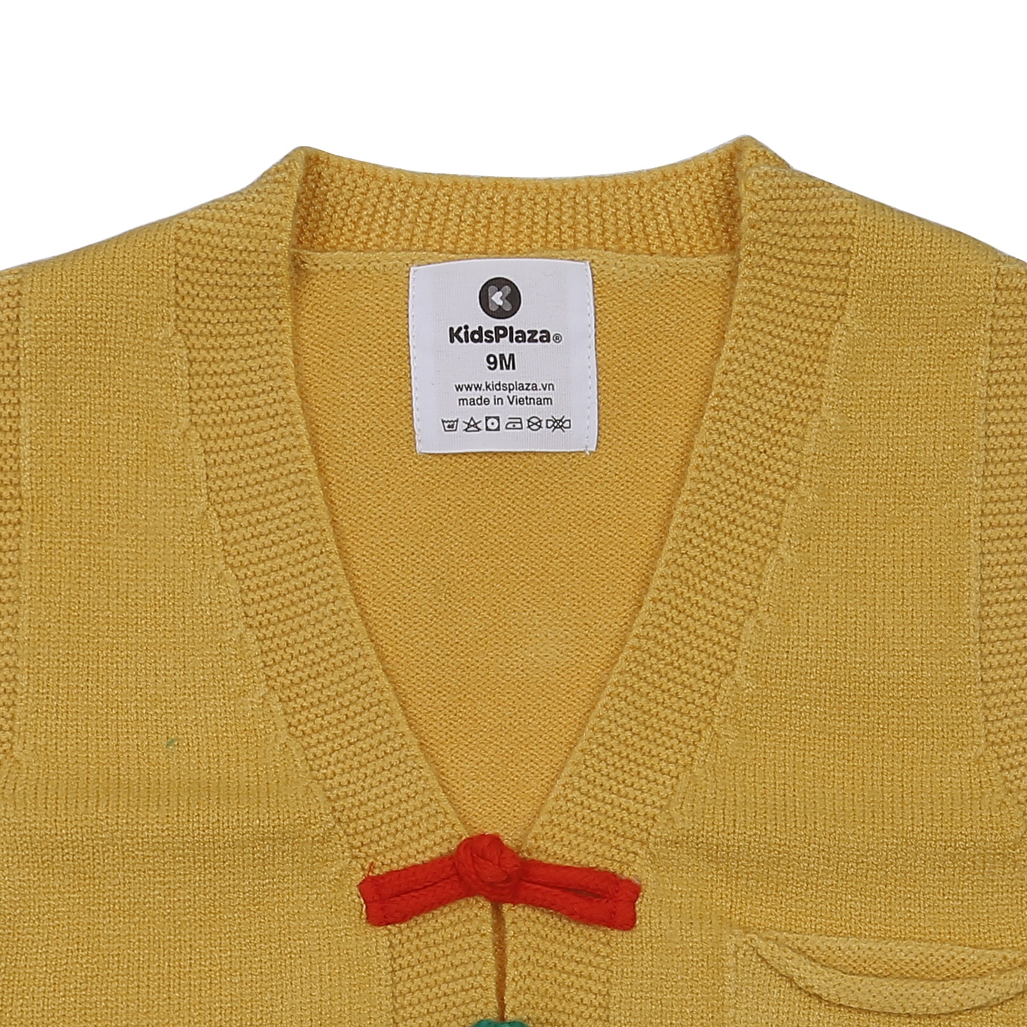 Áo len gile bé trai KidsPlaza cúc tàu HN23D (Vàng)