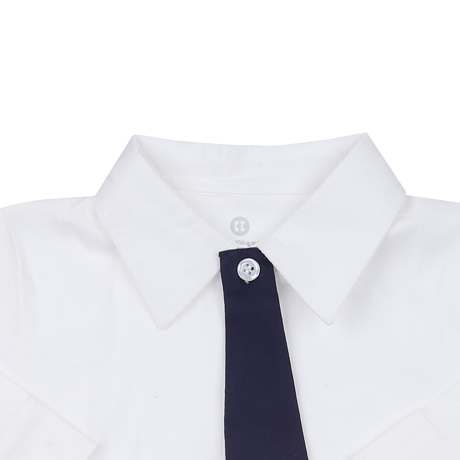 Áo sơ mi bé trai KidsPlaza kèm cavat TT HN23T (Trắng) hình 2
