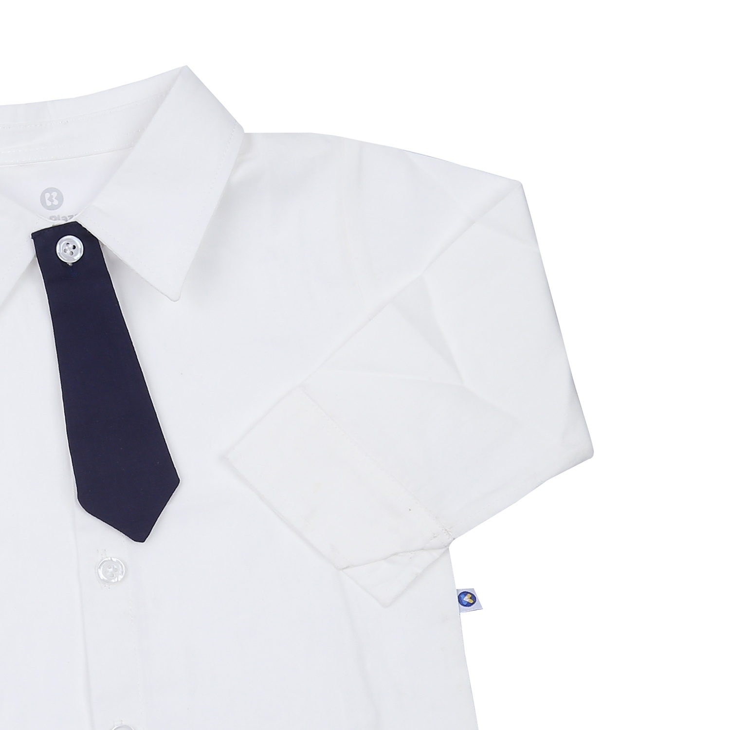 Áo sơ mi bé trai KidsPlaza kèm cavat TT HN23T (Trắng) hình 3