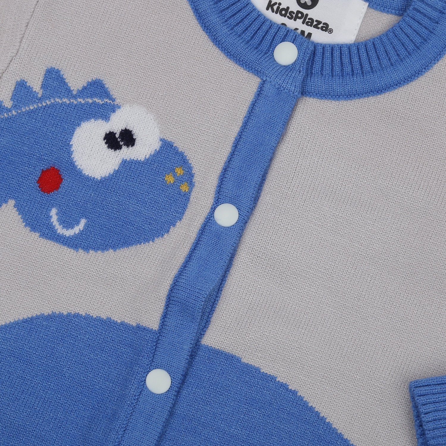 Bộ len sơ sinh bé trai KidsPlaza hình khủng long HN23D (Xanh) hình 3