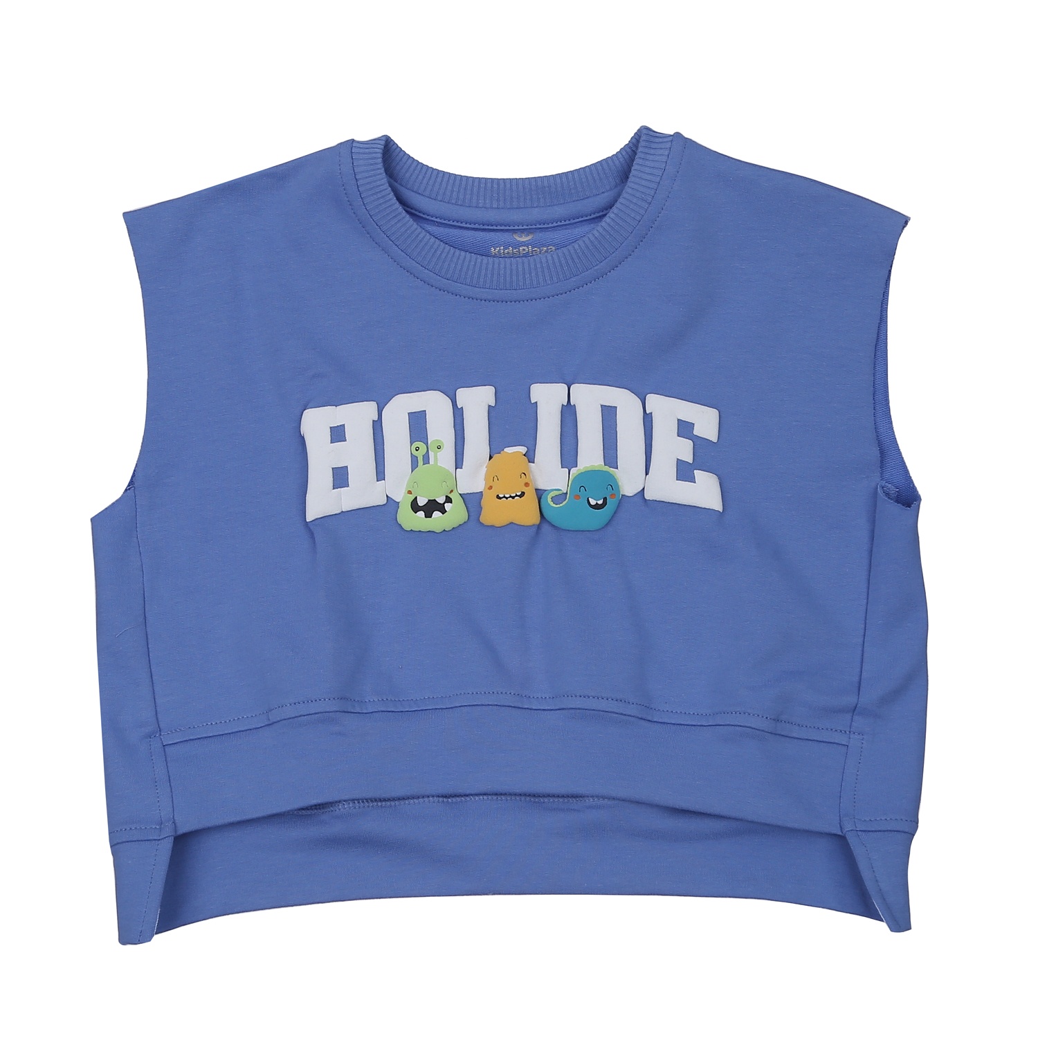 Bộ quần áo dài tay bé trai KidsPlaza in Holide TT23T (Xanh xám)
