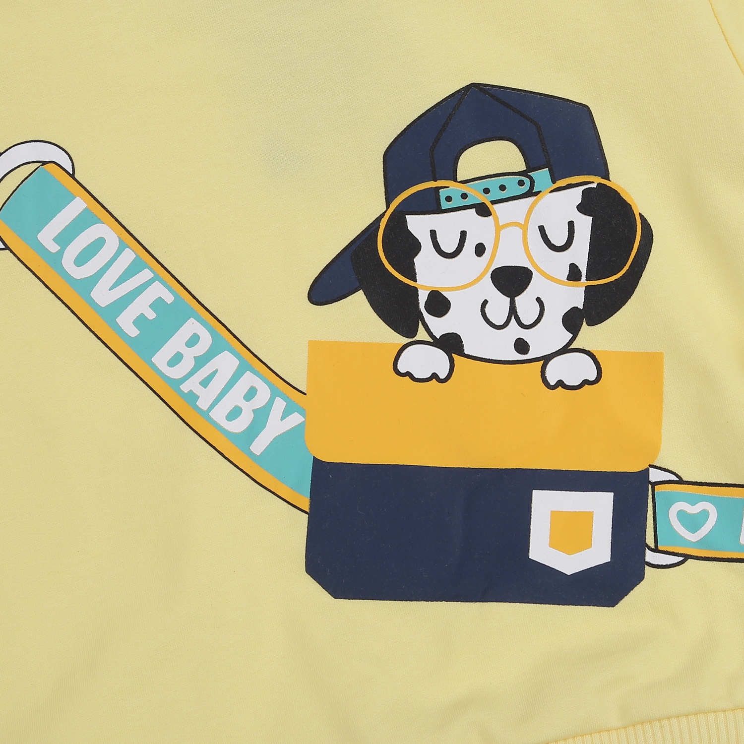 Bộ thời trang bé trai dài tay KidsPlaza in gấu TT23T (Vàng) Họa tiết đáng yêu