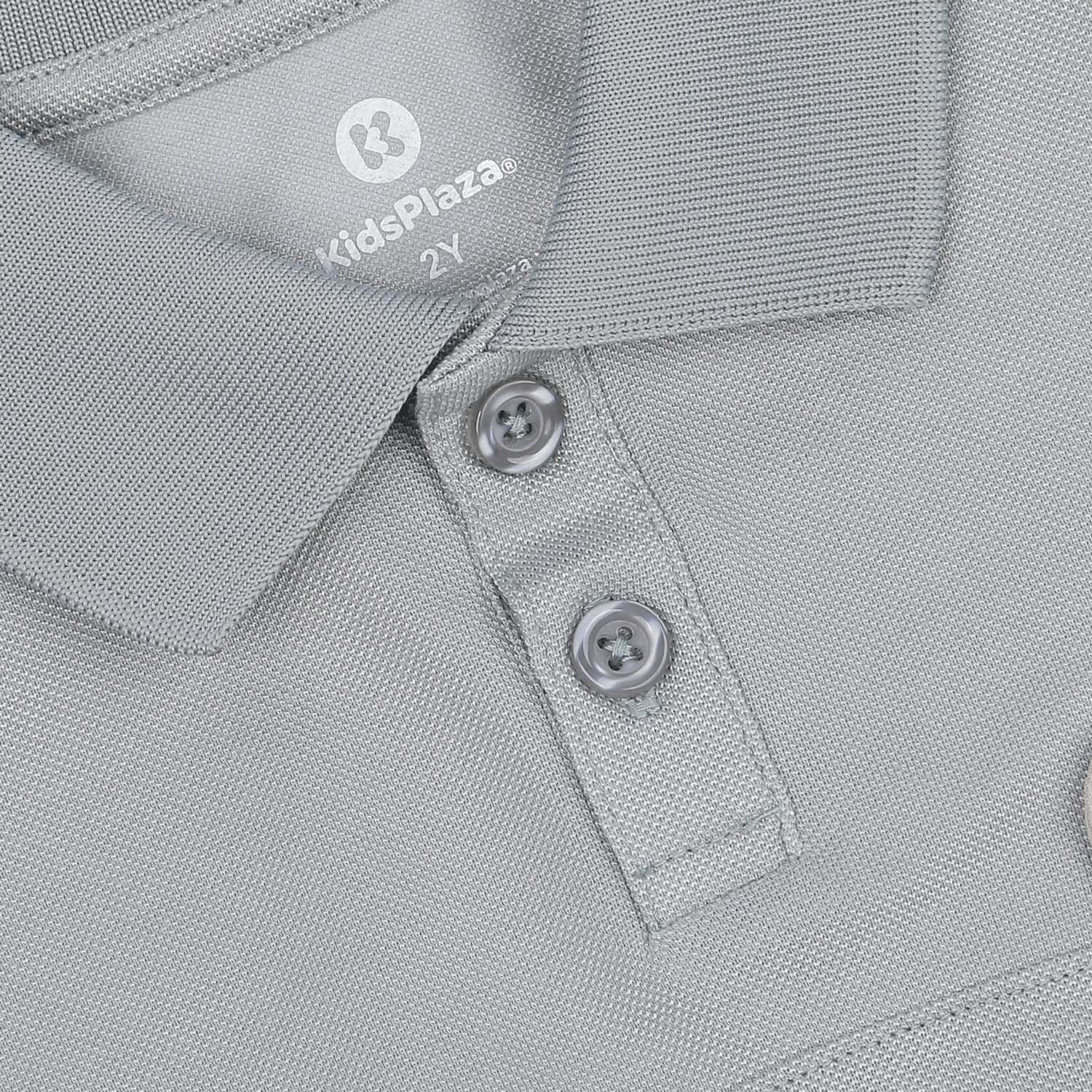 Áo polo bé trai KidsPlaza in dập gấu HN23H (Ghi) hình 2