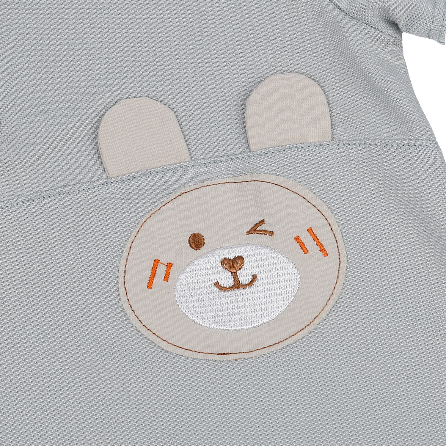 Áo polo bé trai KidsPlaza in dập gấu HN23H (Ghi) hình 3