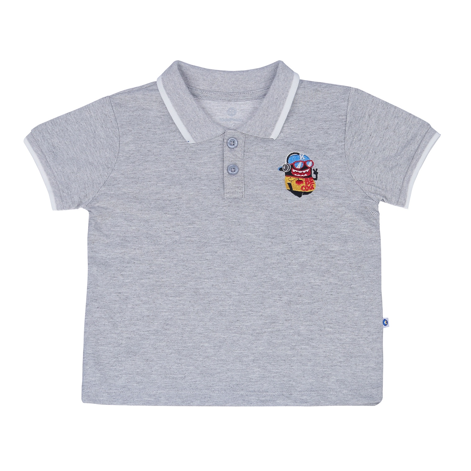 Áo polo bé trai KidsPlaza thêu Minion HN23H (Ghi) hình 1