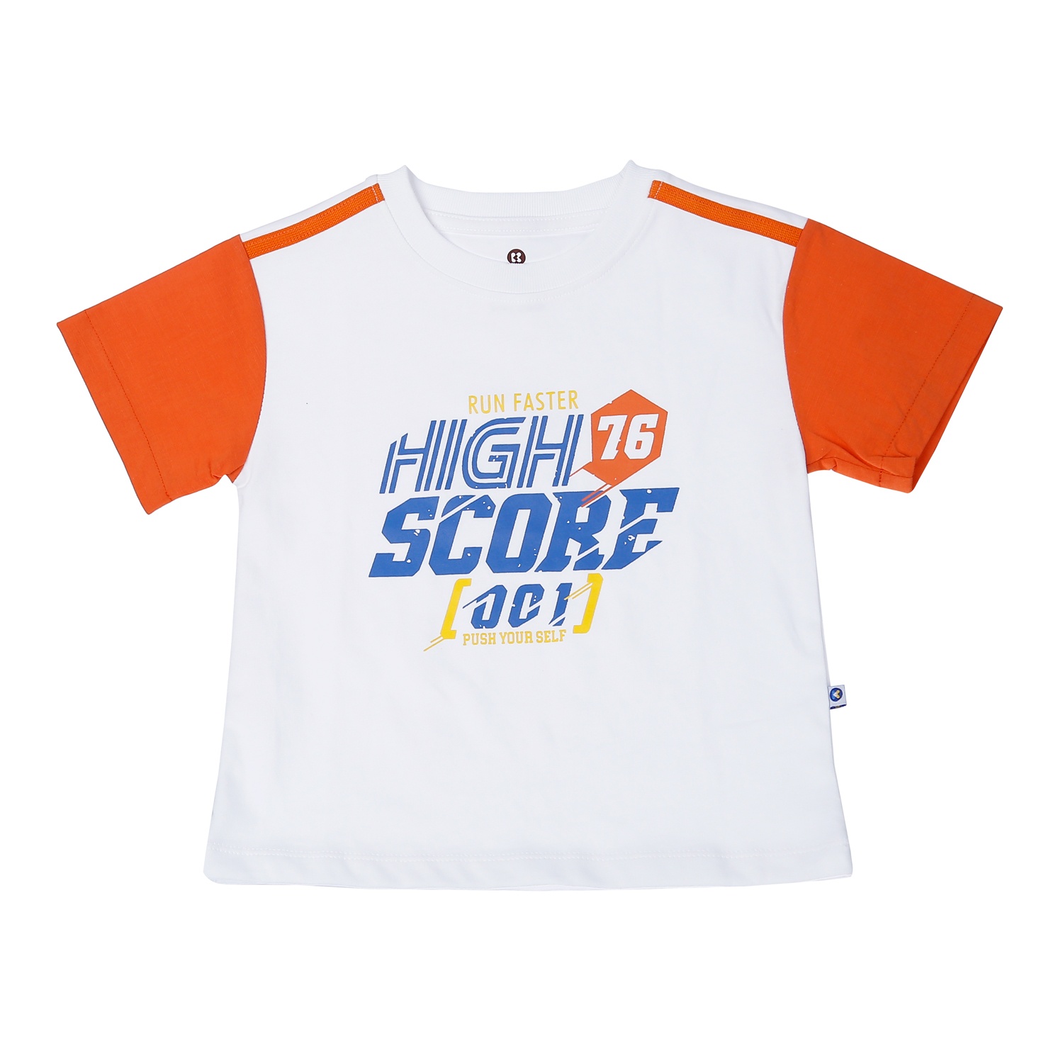 Bộ bé trai KidsPlaza in High Score HN23H (Trắng Cam) hình 2
