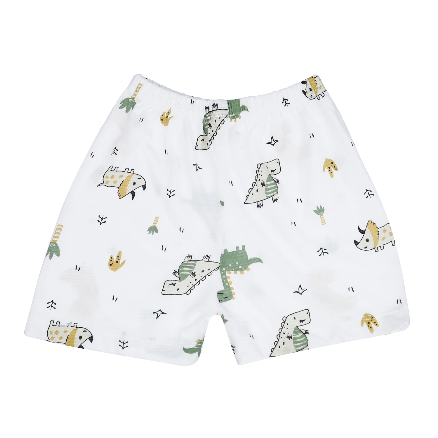 Bộ quần áo ba lỗ bé trai KidsPlaza kẻ in khủng long M23H (Trắng) hình 4