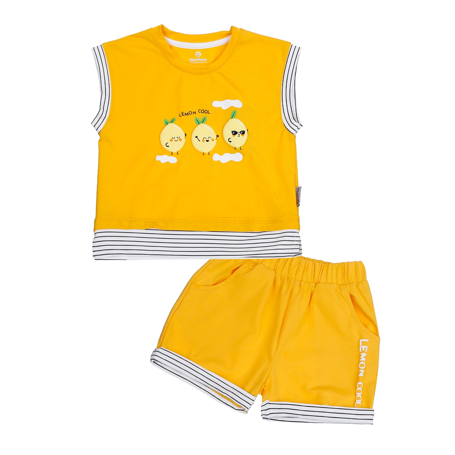Bộ quần áo bé trai cộc tay in Lemon Cool KidsPlaza TT23H (Vàng) hình 1