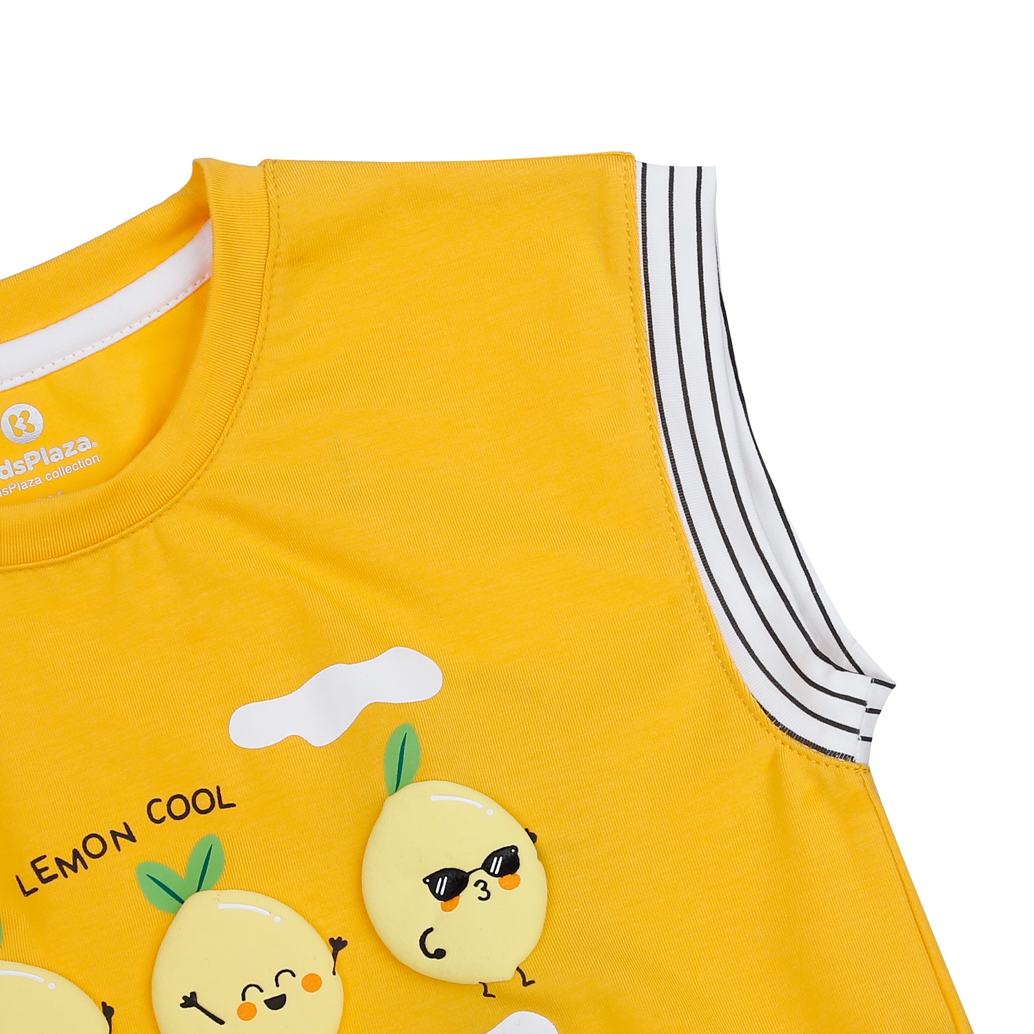 Bộ quần áo bé trai cộc tay in Lemon Cool KidsPlaza TT23H (Vàng) hình 3