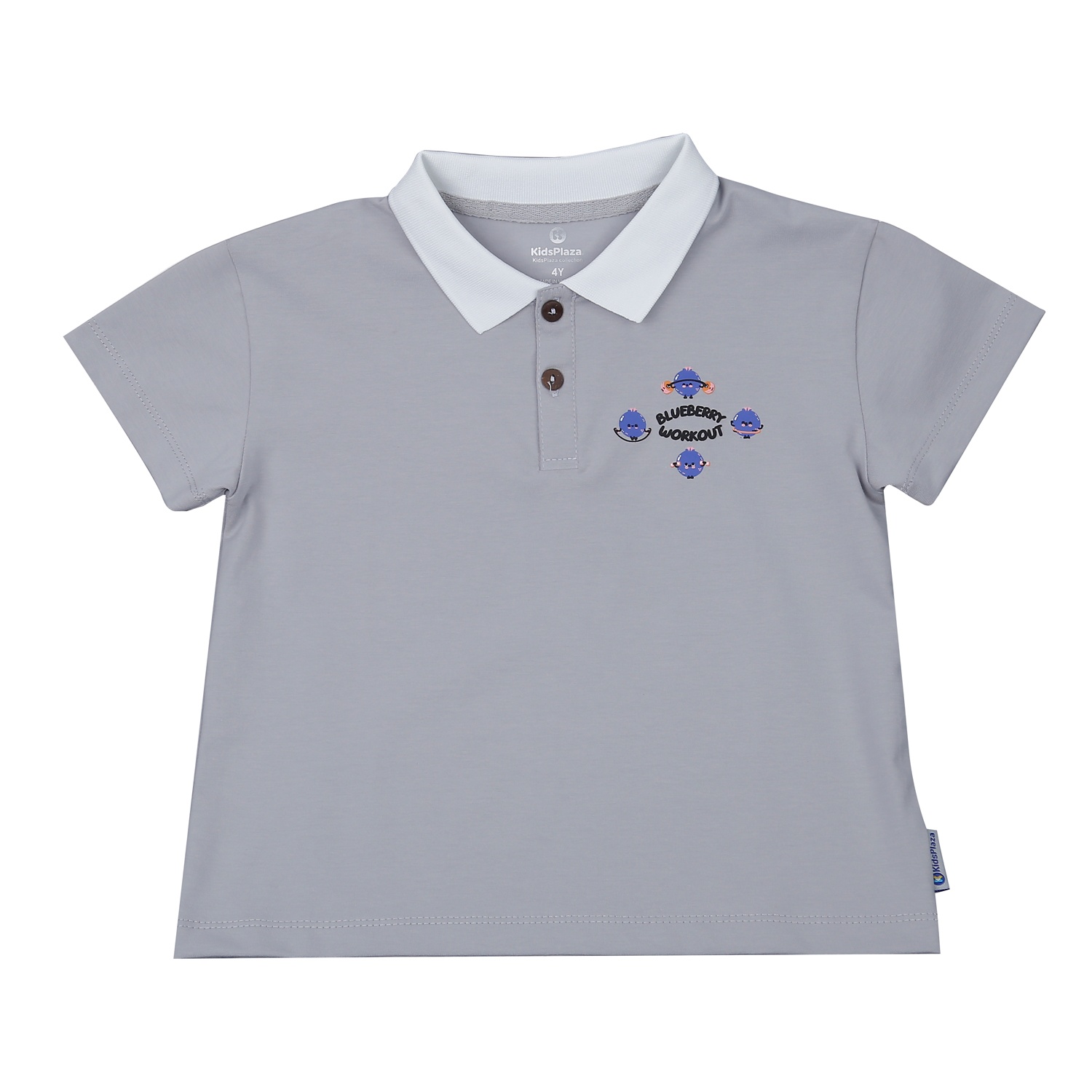 Bộ quần áo bé trai cộc tay Kids Plaza in Blueberry TT23H hình 2