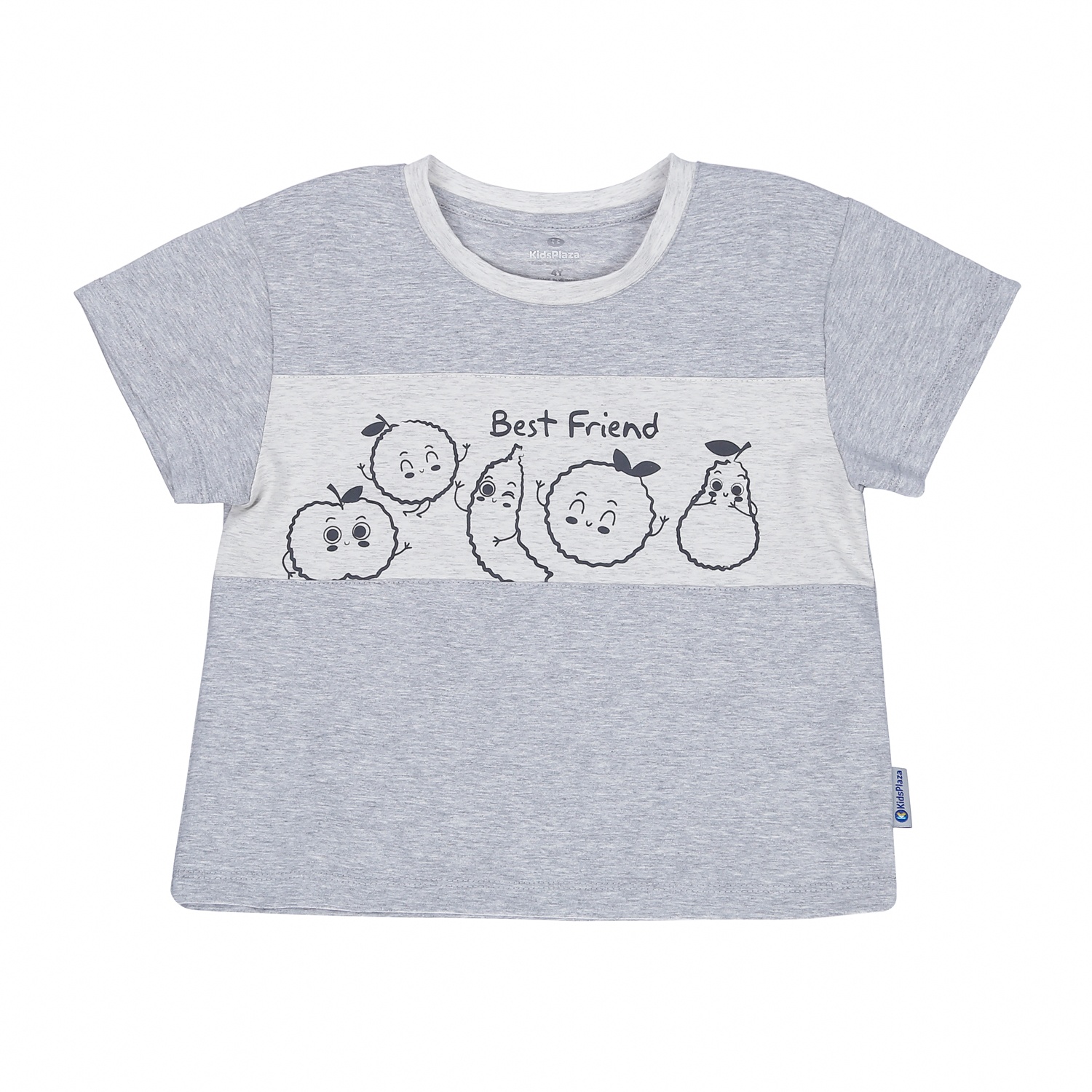 Bộ quần áo cộc tay bé trai Kids Plaza In Friend TT23H (Xám) hình 2
