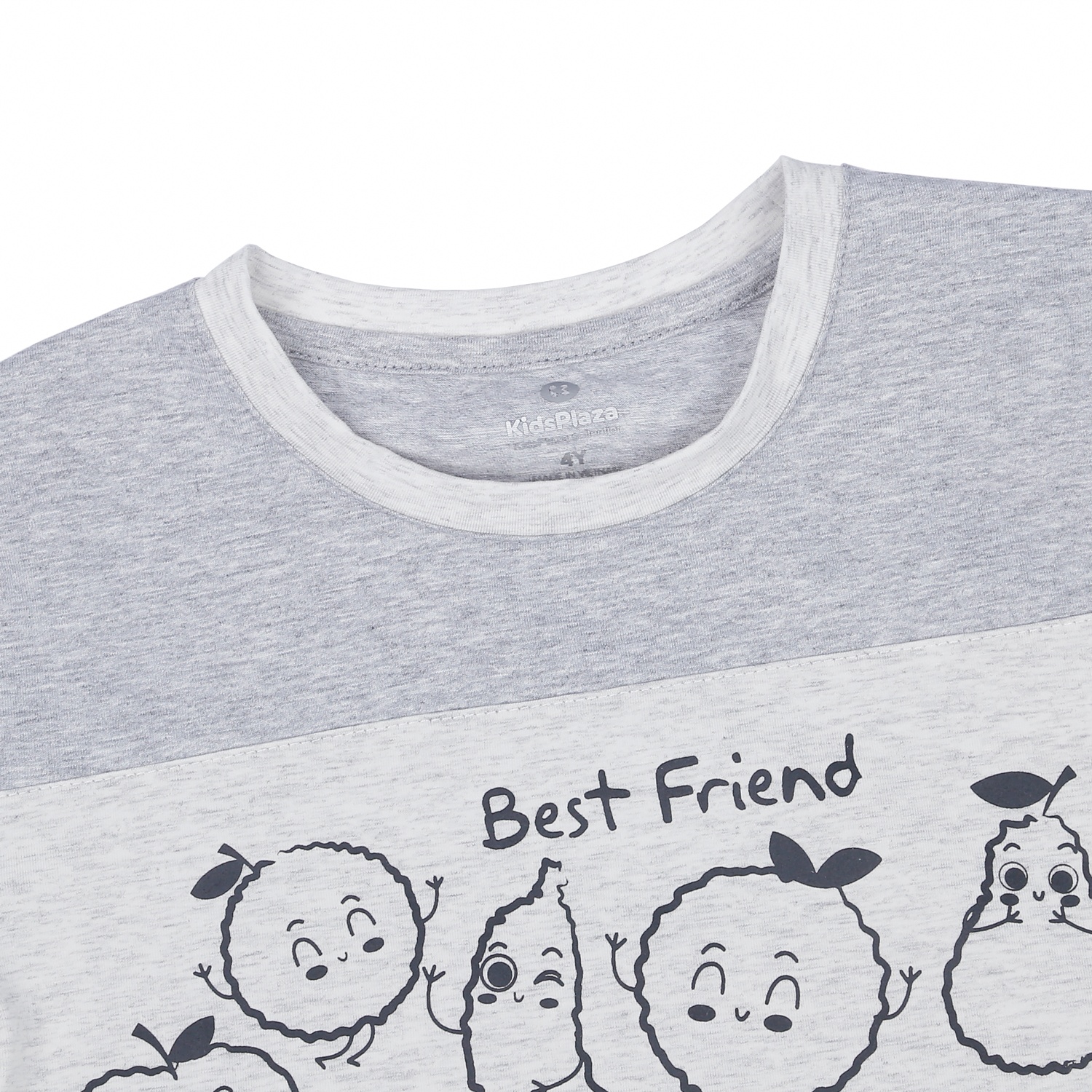 Bộ quần áo cộc tay bé trai Kids Plaza In Friend TT23H (Xám) hình 3