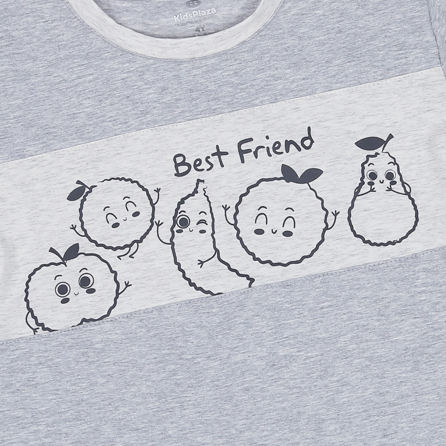 Bộ quần áo cộc tay bé trai Kids Plaza In Friend TT23H (Xám) hình 4