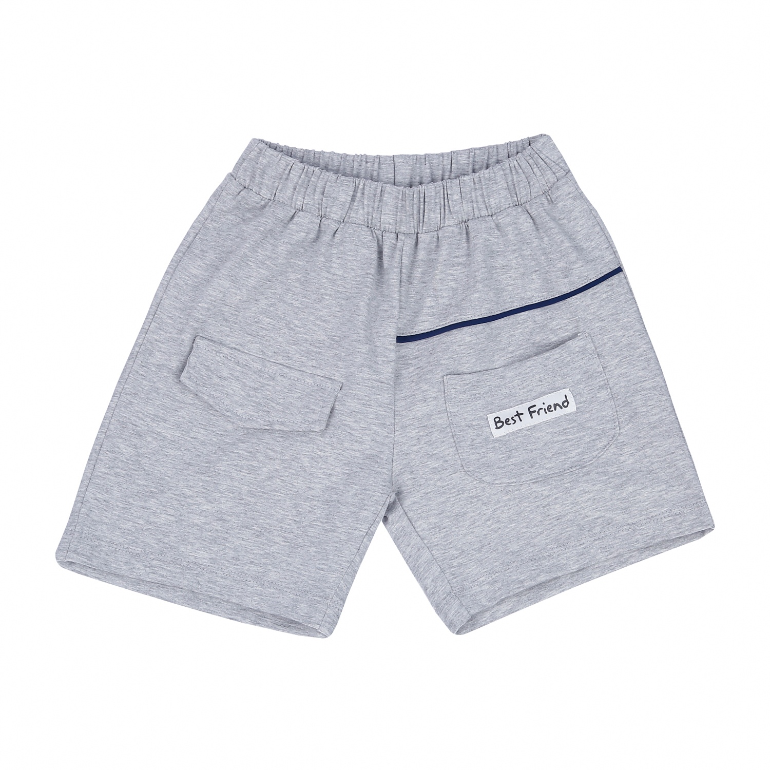 Bộ quần áo cộc tay bé trai Kids Plaza In Friend TT23H (Xám) hình 5