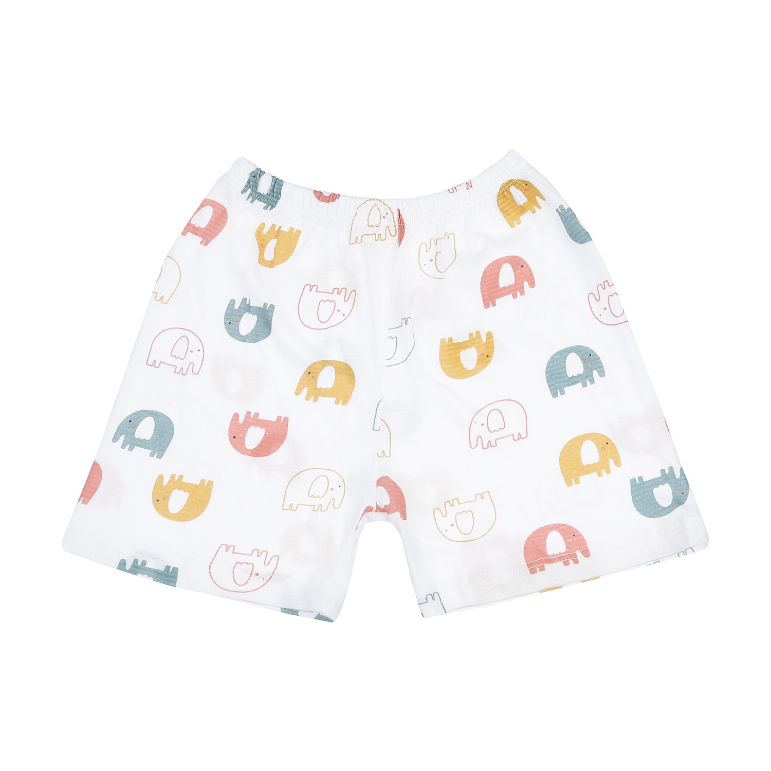 Bộ quần áo cộc tay KidsPlaza in chú voi M23H (Trắng) hình 4