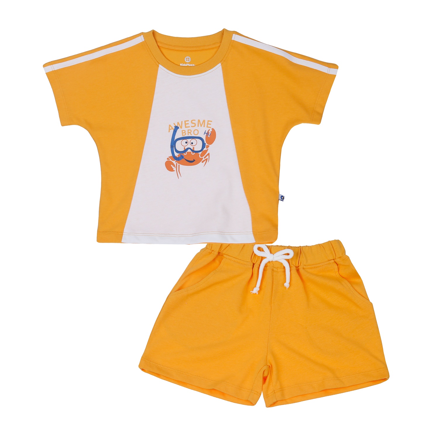 Bộ quần áo cộc tay KidsPlaza in hình cua HN23H hình 1