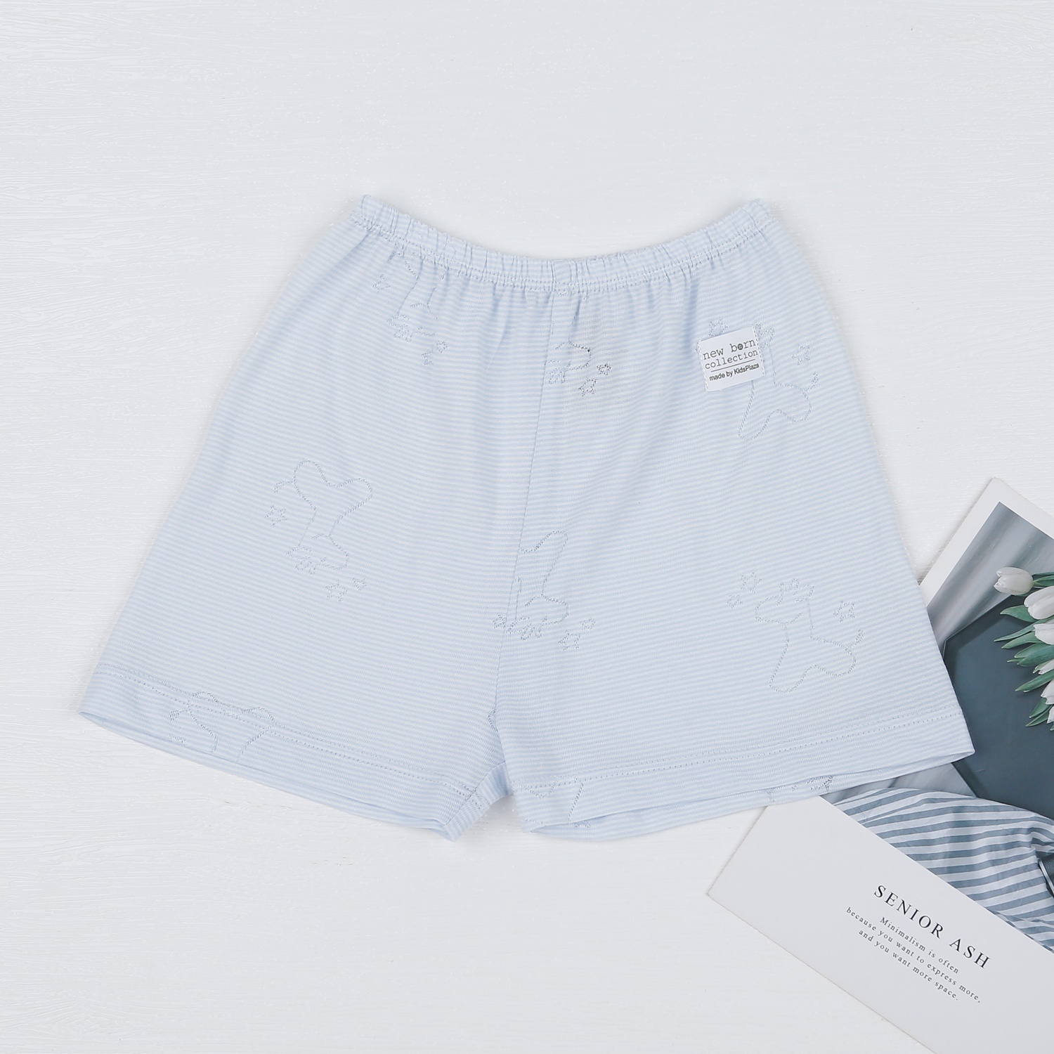 Bộ quần áo sơ sinh cài vai in hươu xanh KidsPlaza HN23H hình 5